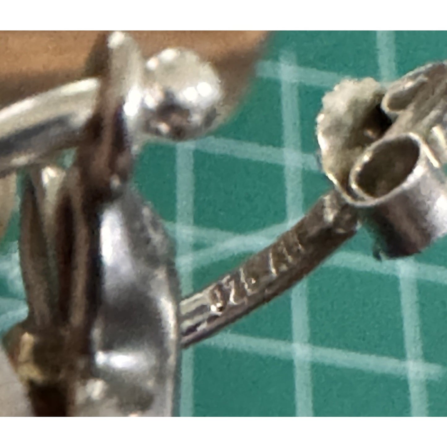 Retired Pandora Sterling And Gold Diamond Flower Changeable Earrings