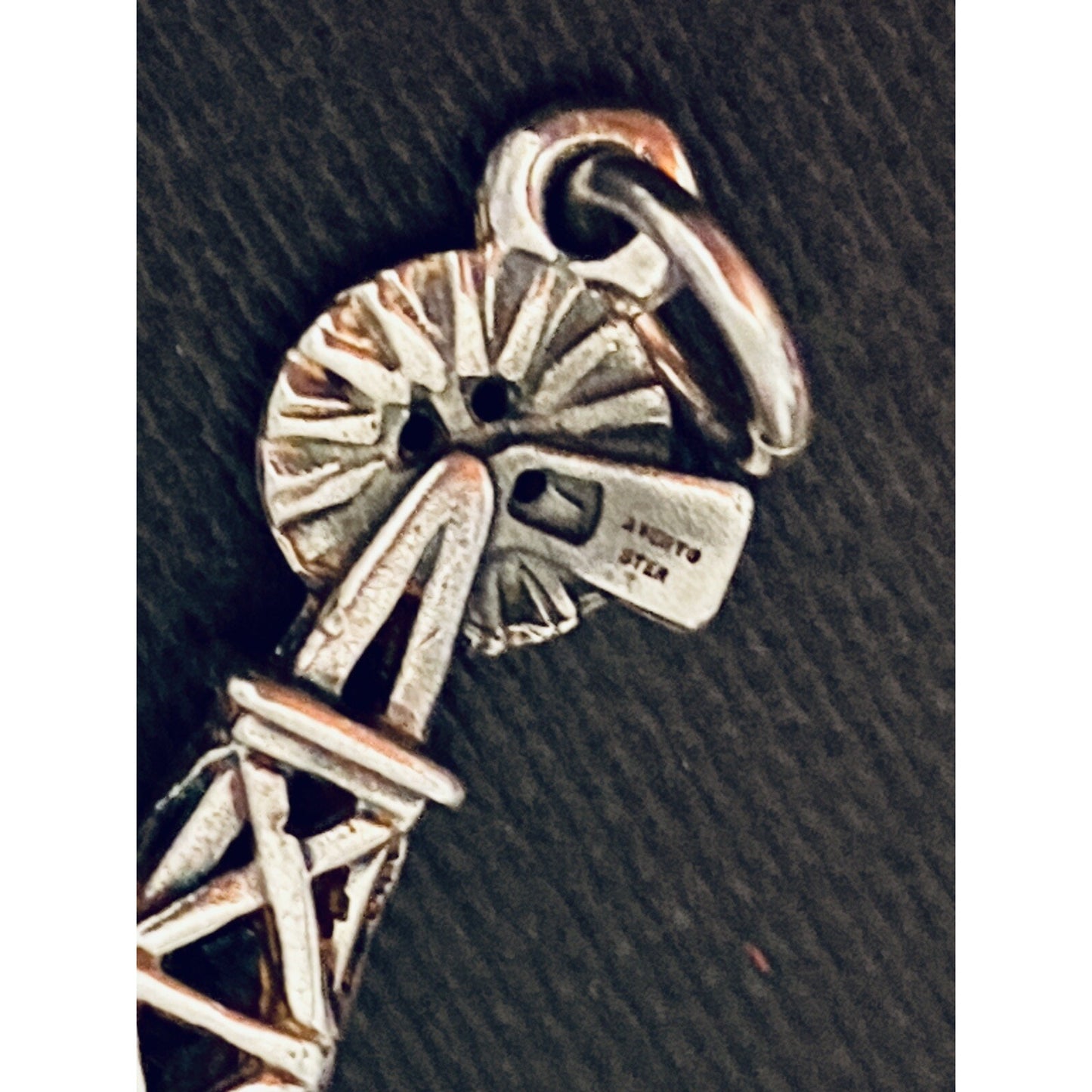 James Avery Retired Hard to Find Silver 3D Windmill Charm Pre-Owned