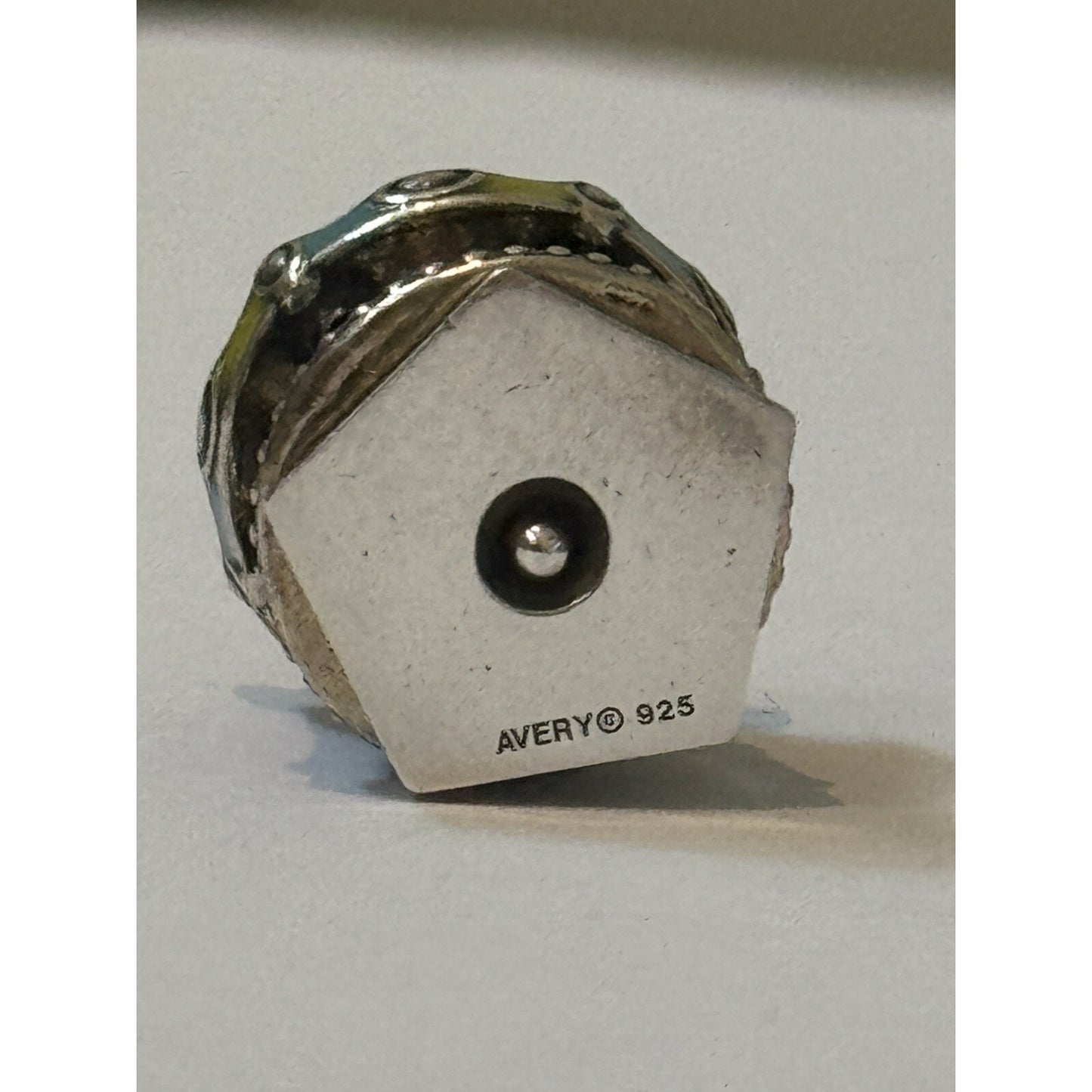 Pre owned James Avery Retired Silver And Enamel Spinning Carousel Charm BRAND NEW in Box