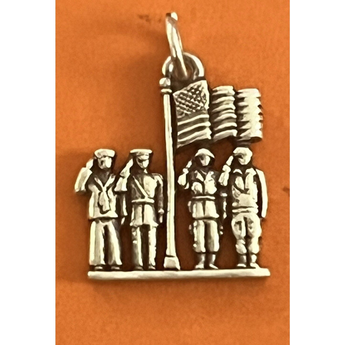 James Avery Retired Sterling Silver Military Soldiers Charm