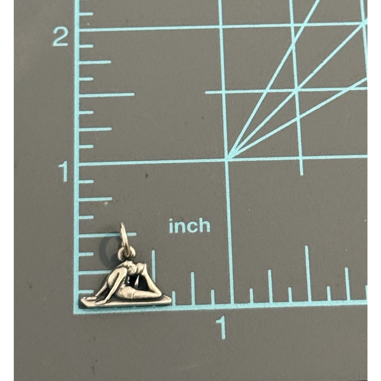 James Avery Sterling Silver Retired Gymnast Yoga Charm Pre-Owned