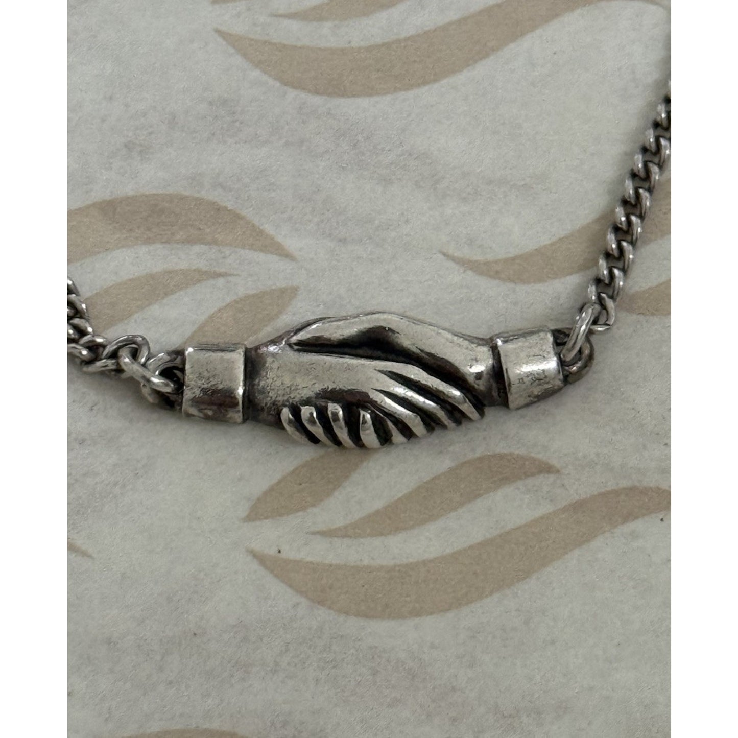 James Avery Retired Sterling Silver Friendship Bracelet 6.5”