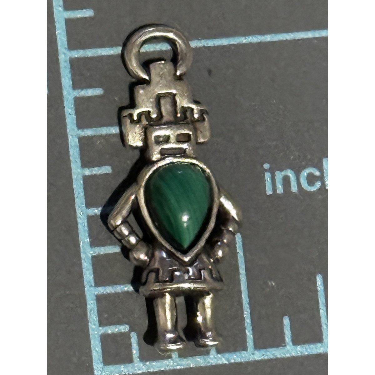 Vintage Carolyn Pollack 925 Sterling Silver Hemis Kachina Pendant Charm
