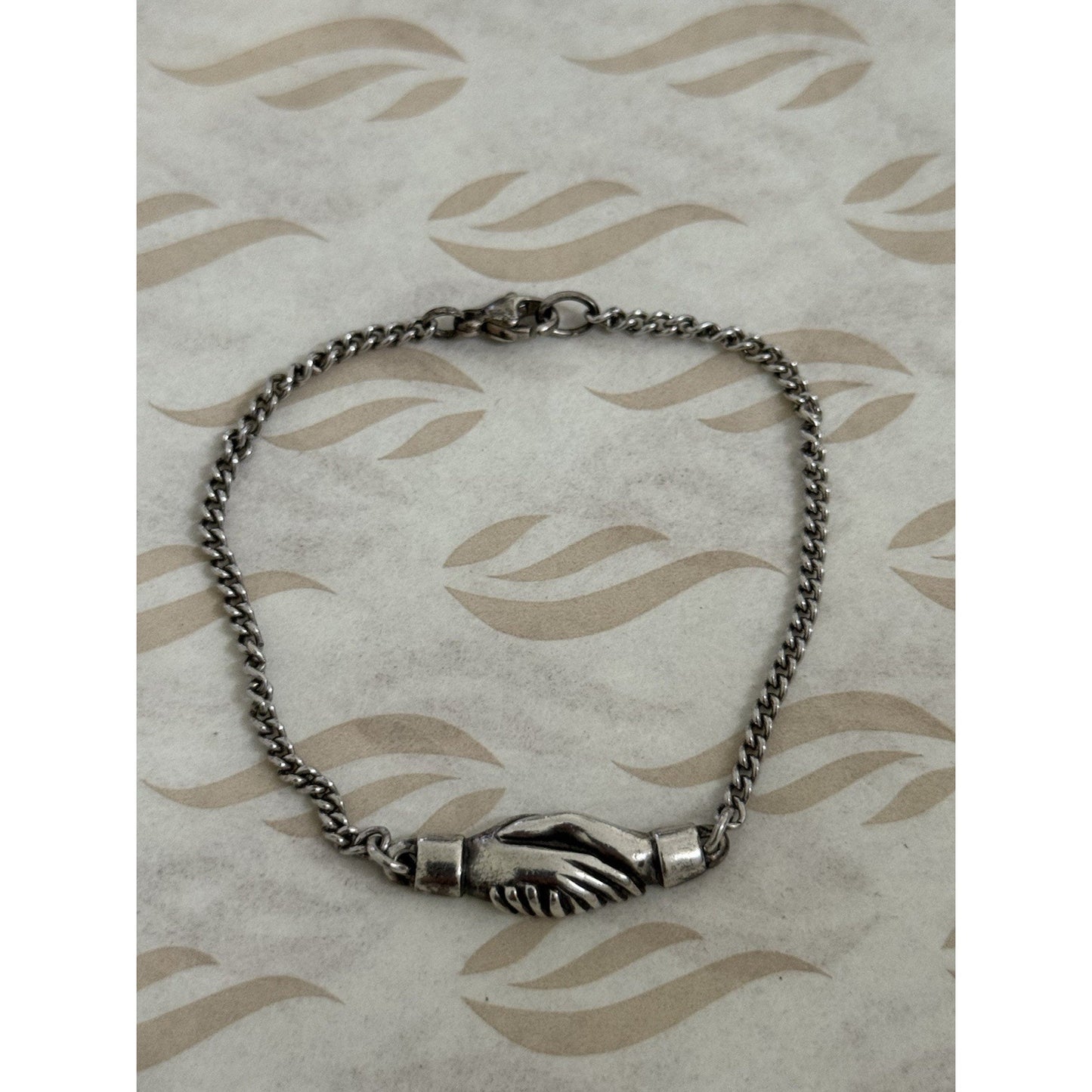 James Avery Retired Sterling Silver Friendship Bracelet 6.5”