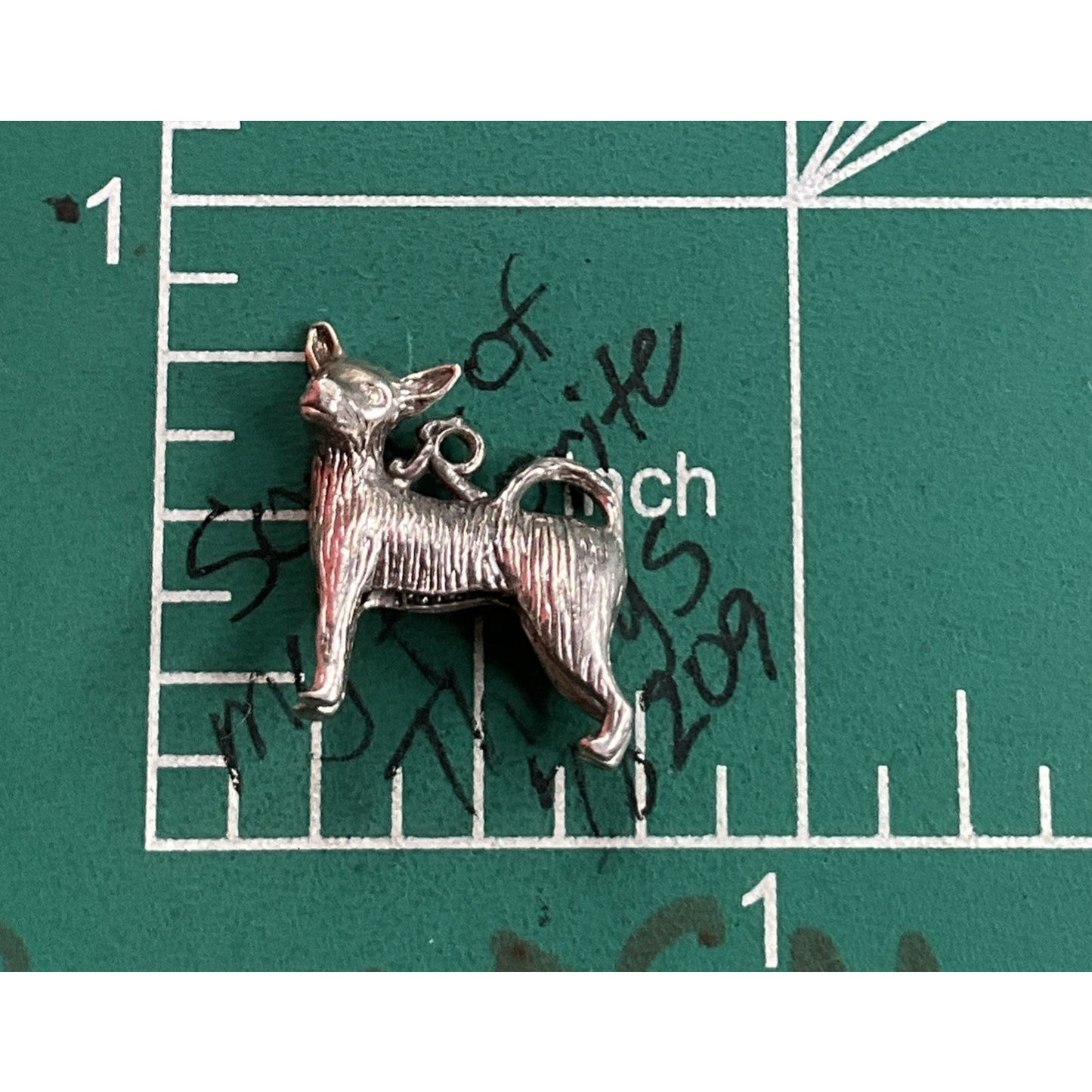 Vintage Sterling Silver Chihuahua Dog Charm