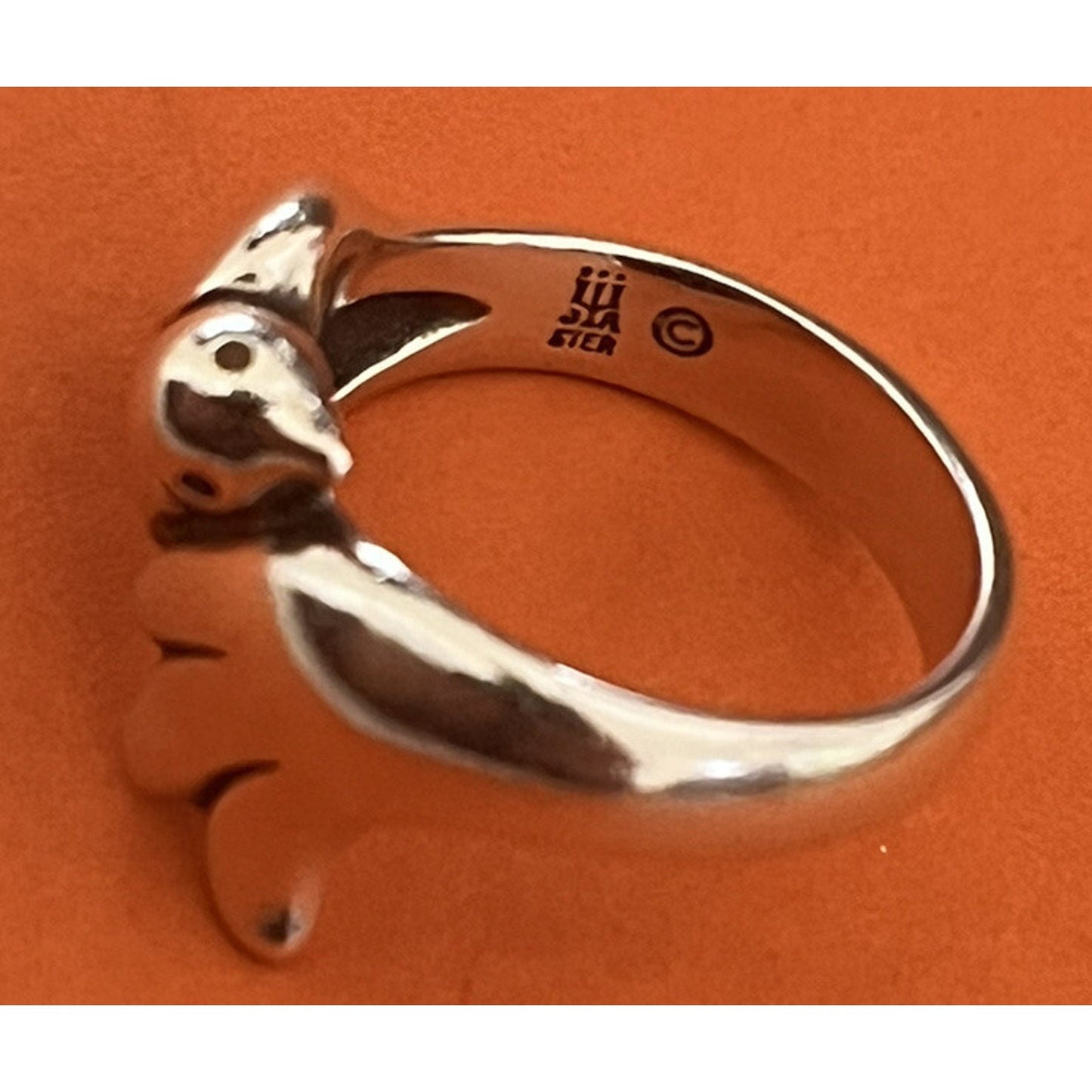 James Avery Retired Sterling Silver Bird Wrap Ring Size 5 Pre-Owned