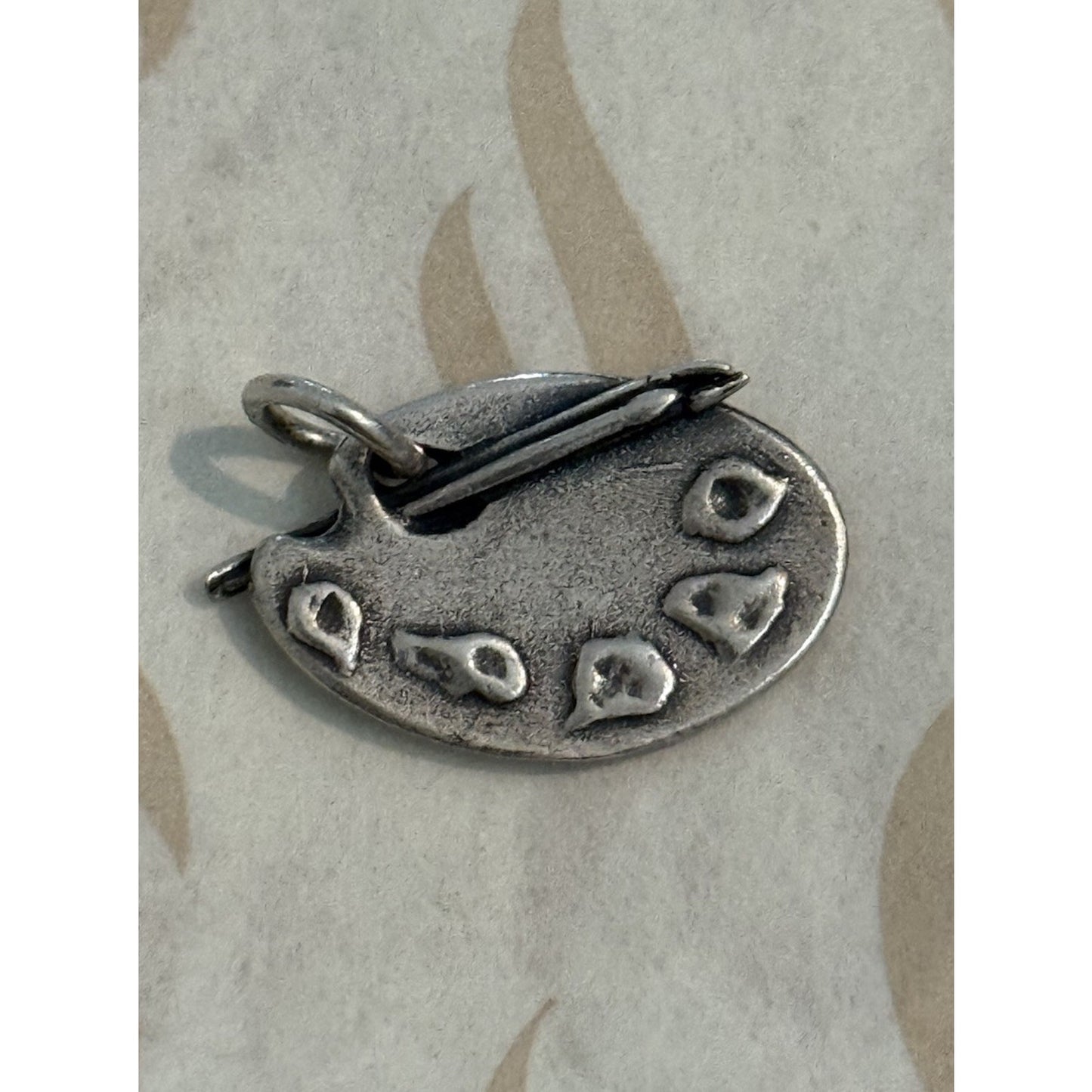 James Avery Retired Sterling Silver Artist Palette Charm Pre-Owned