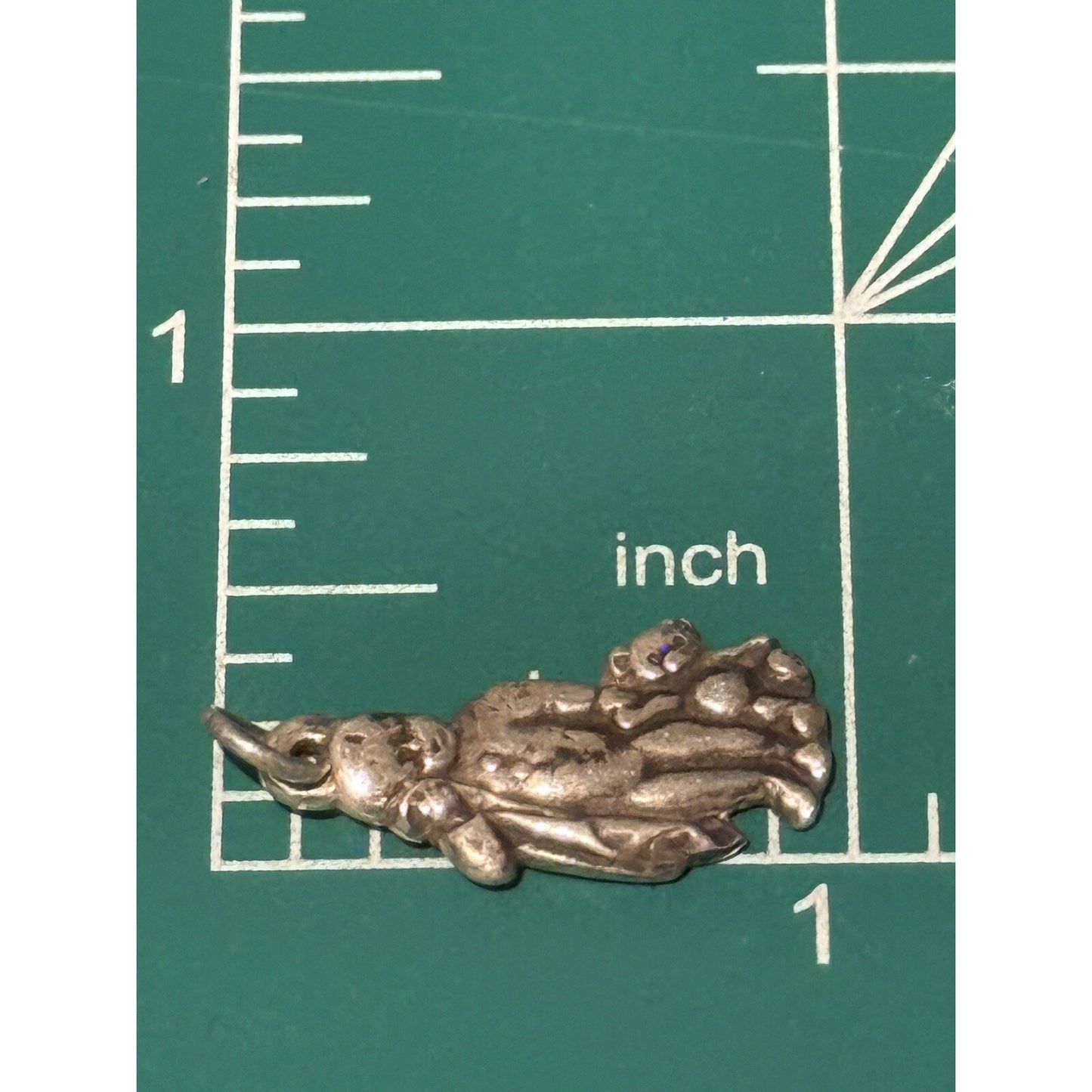 James Avery Retired Silver Boy With Blanket And Bear Charm Pre-Owned