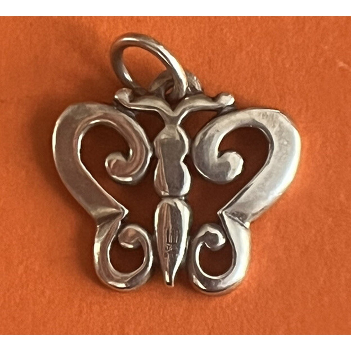 James Avery Retired Sterling Silver Butterfly Pendant Or Charm Pre-Owned