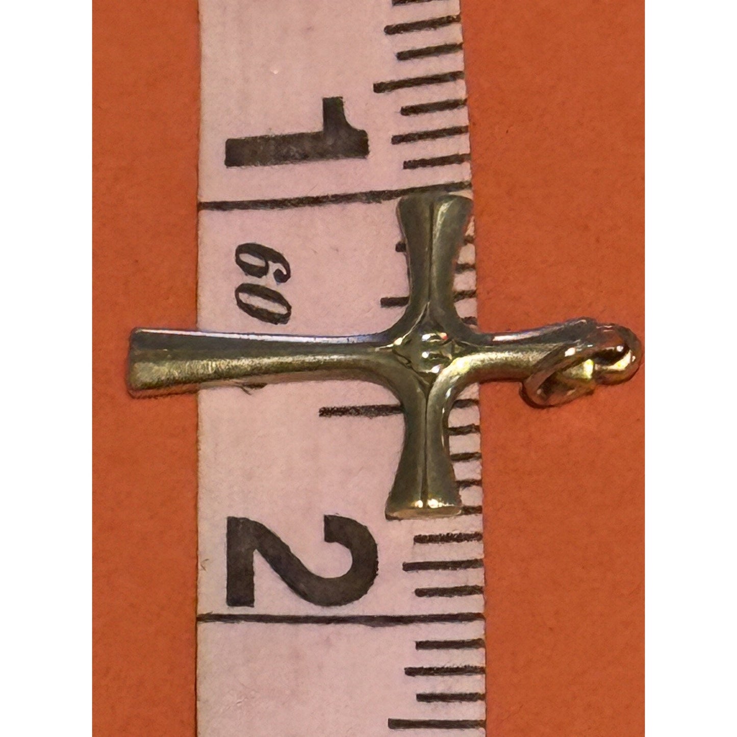 James Avery Serenity Descending Dove 14k Gold Cross Pendant Pre-Owned