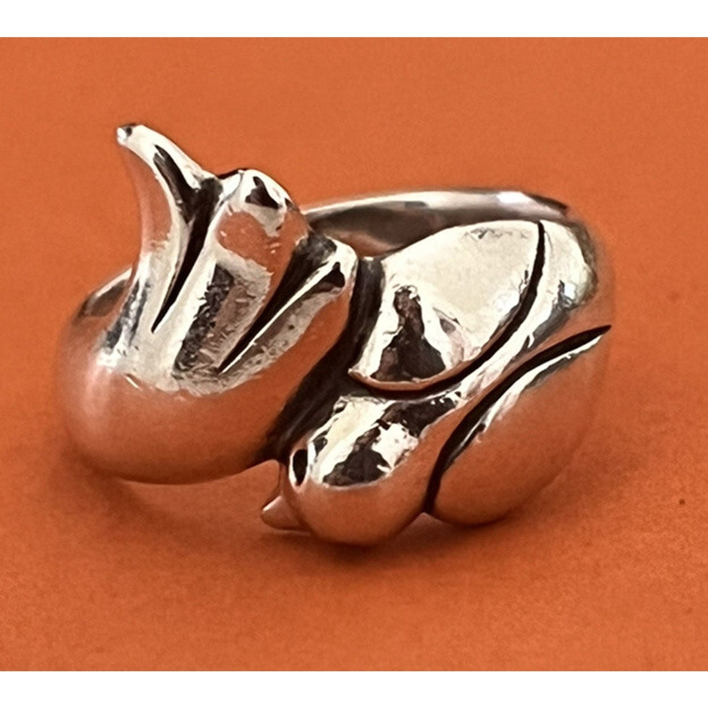 James Avery Retired Sterling Silver Bird Wrap Ring Size 5 Pre-Owned
