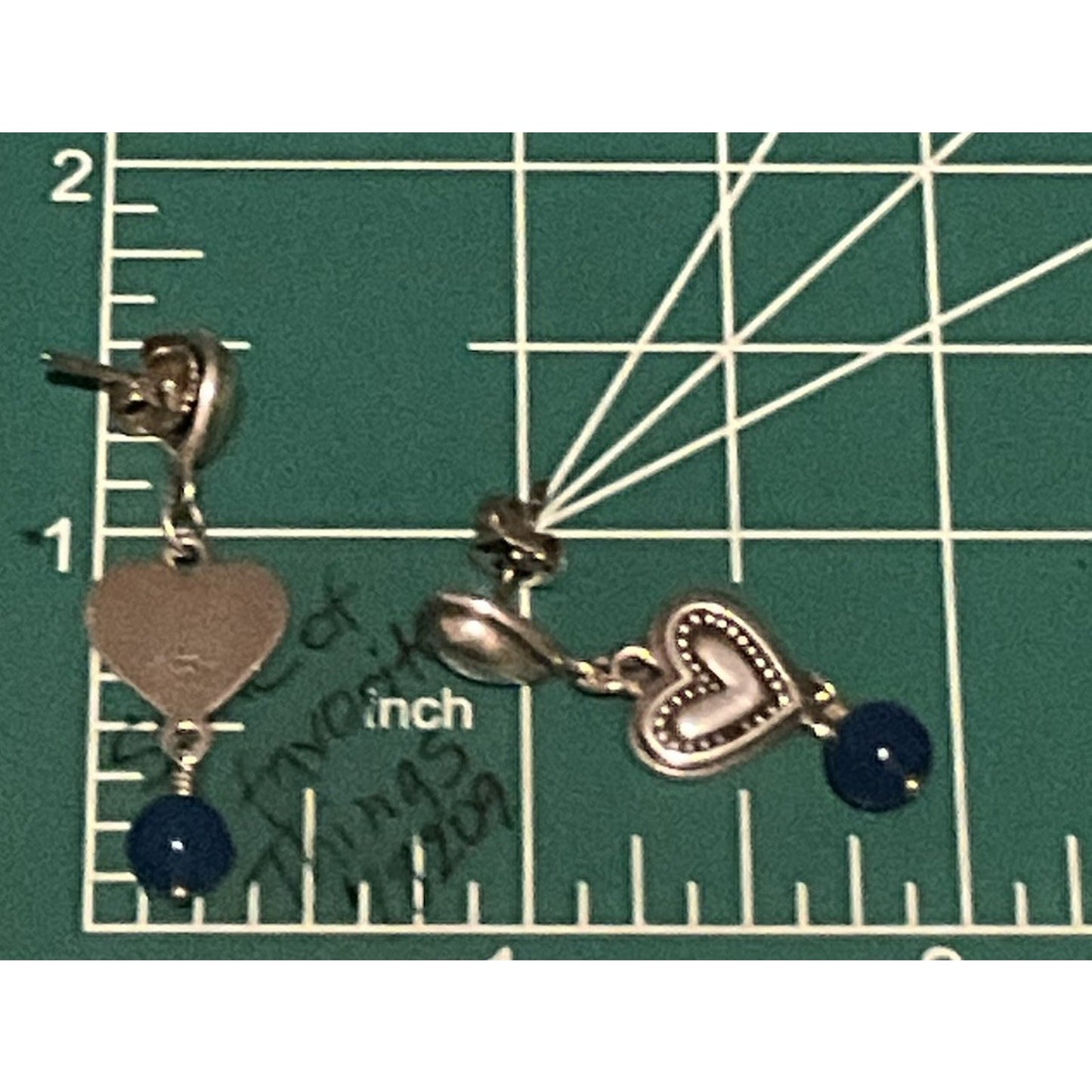 Pre Owned James Avery Retired Silver Dangle Drop Lapis Lazuil Earrings In JA Box