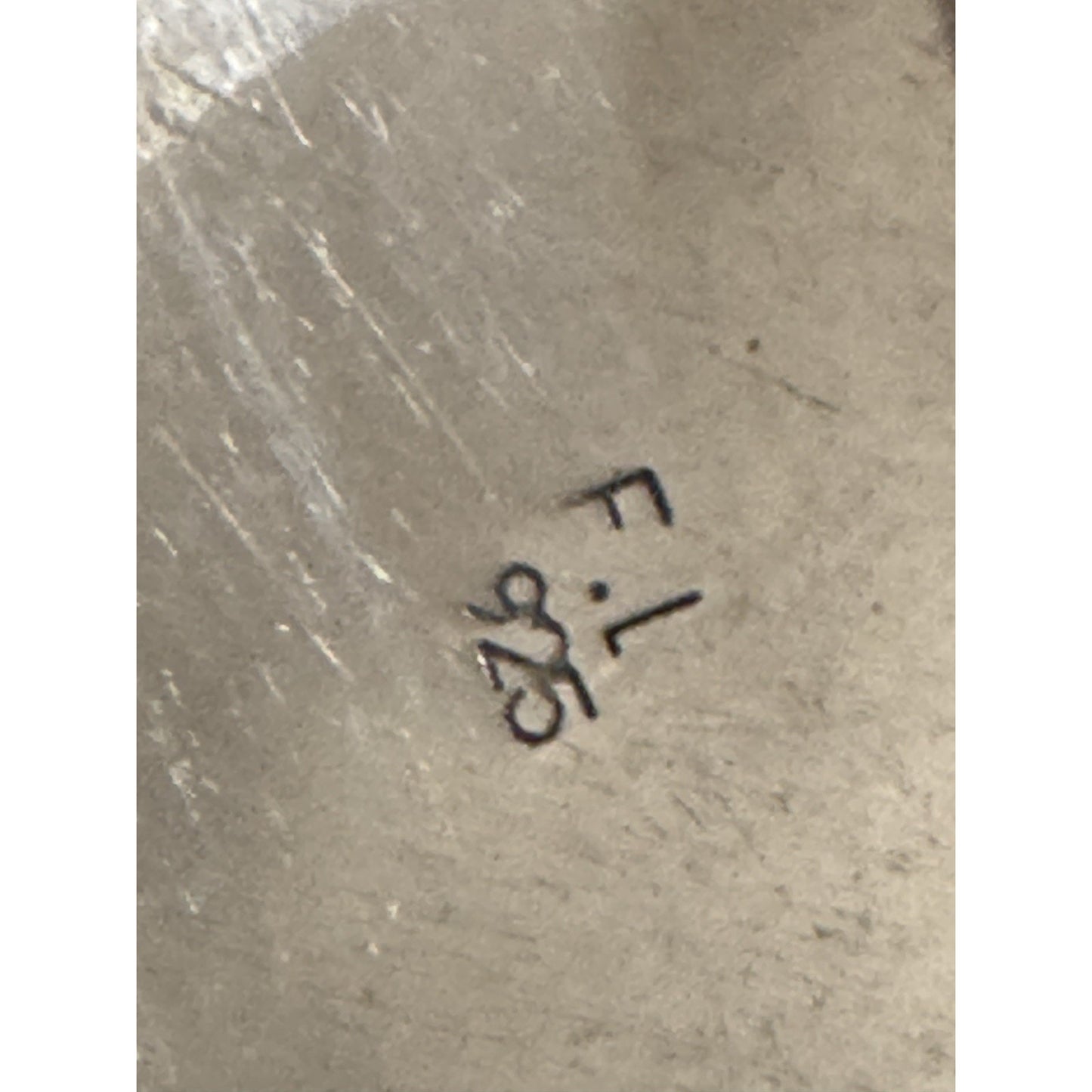 Vintage Zuni Native American Sterling Silver Inlay Pendant Signed F.L. 925