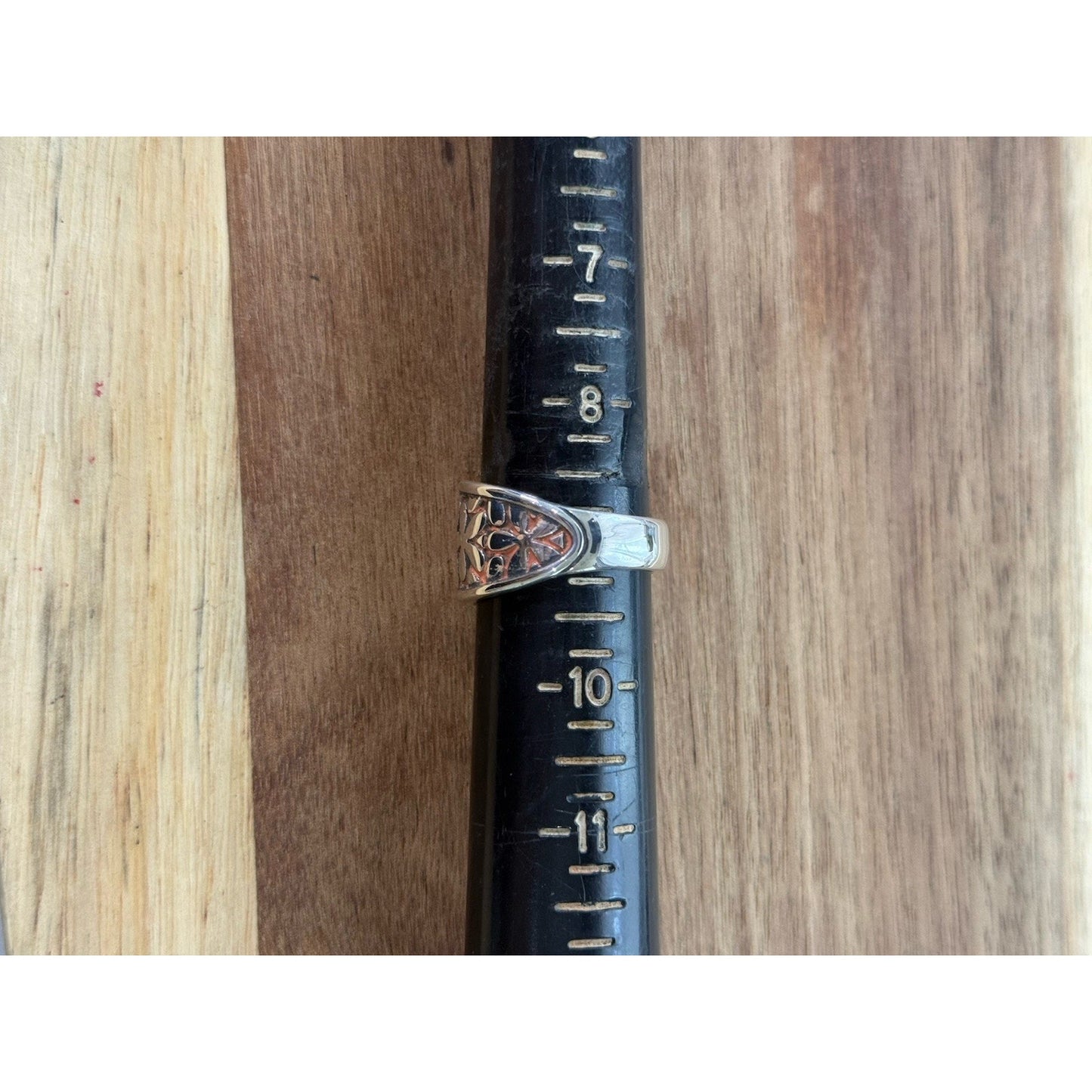 James Avery Retired Silver Spring Blossom Enamel Ring Size 9