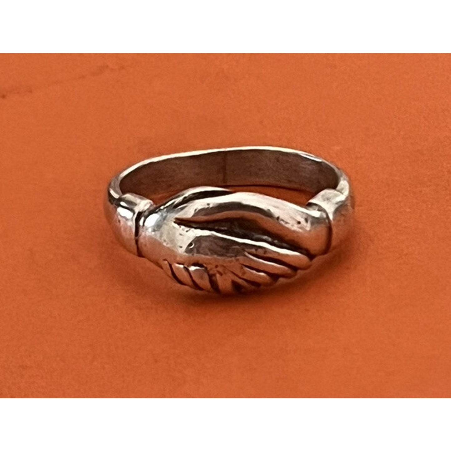 James Avery Retired Sterling Silver Friendship Ring Size 6.5 Pre-Owned