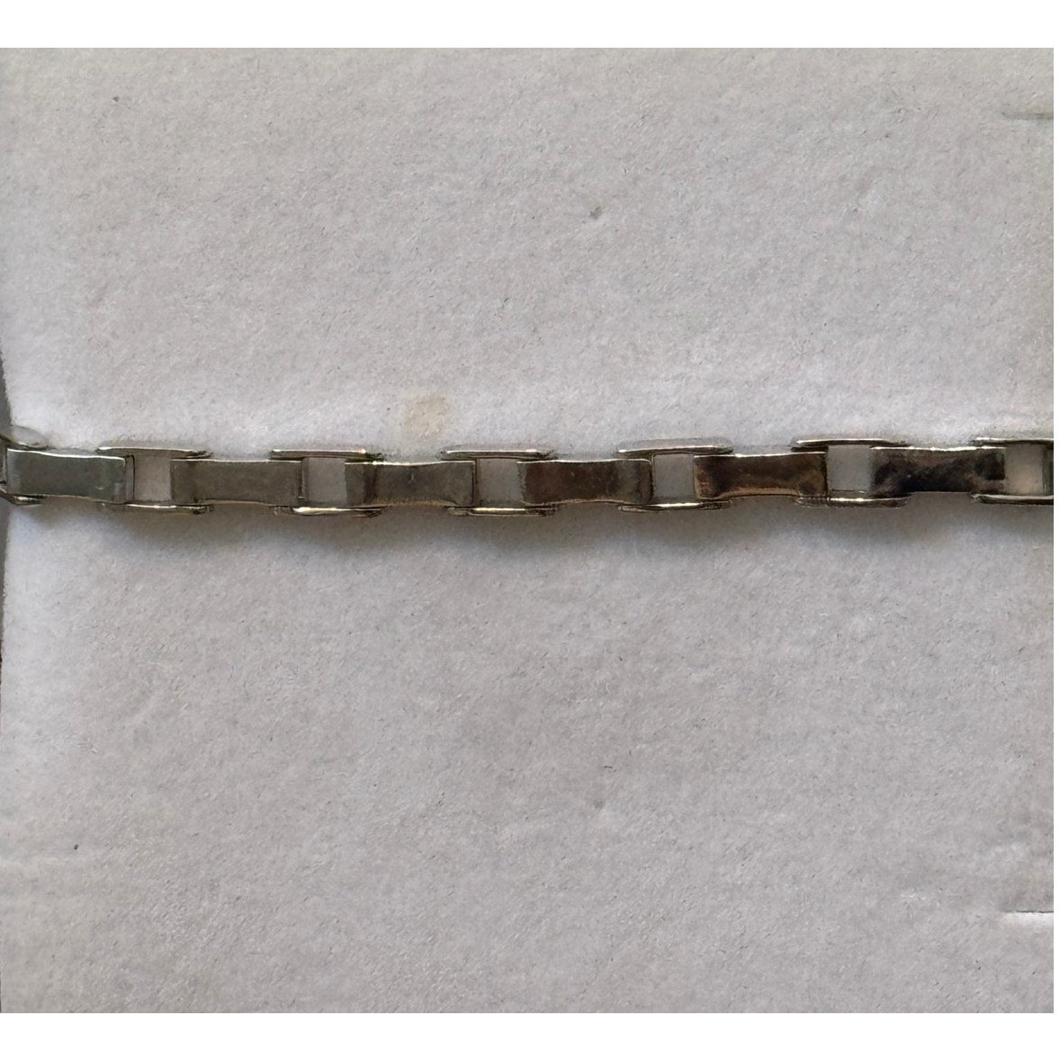 925 Sterling Silver Moissanite Link Bracelet 7.75” Pave Teardrop Circle 17g