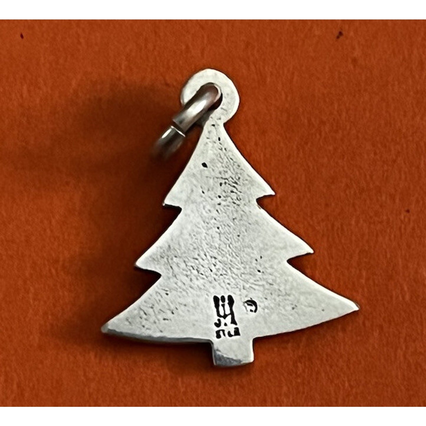 James Avery Retired Silver Flat Christmas Tree Charm Or Pendant Pre-Owned