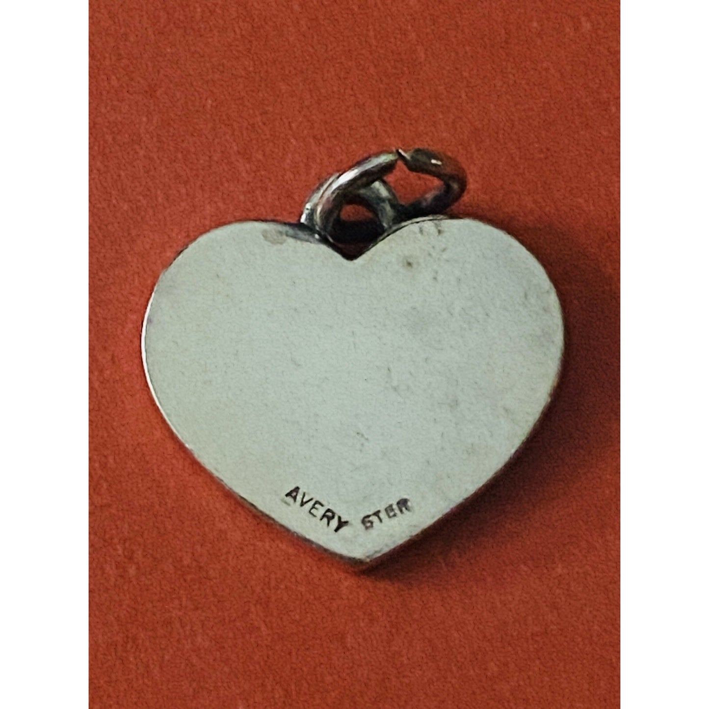 James Avery Retired Silver 2001 Heart Year In A Charm Pre-Owned