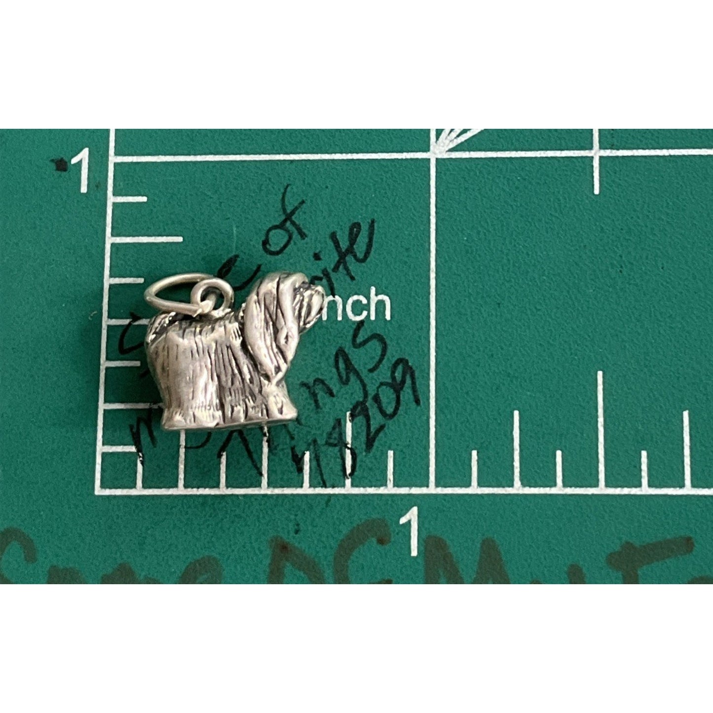 925 Sterling Silver Schnauzer Dog Charm