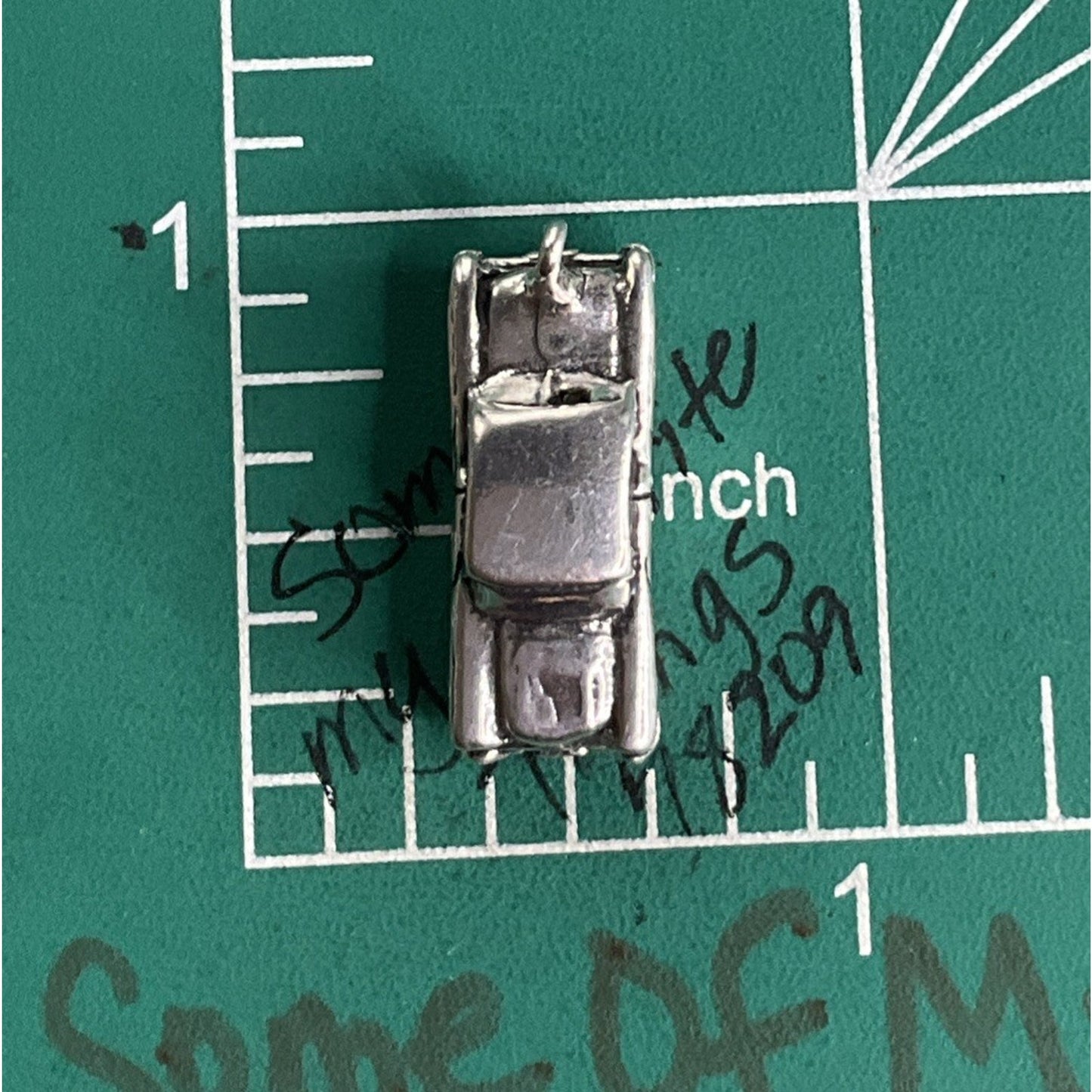 Vintage 925 Sterling Silver Classic 1950s Car Charm Pendant