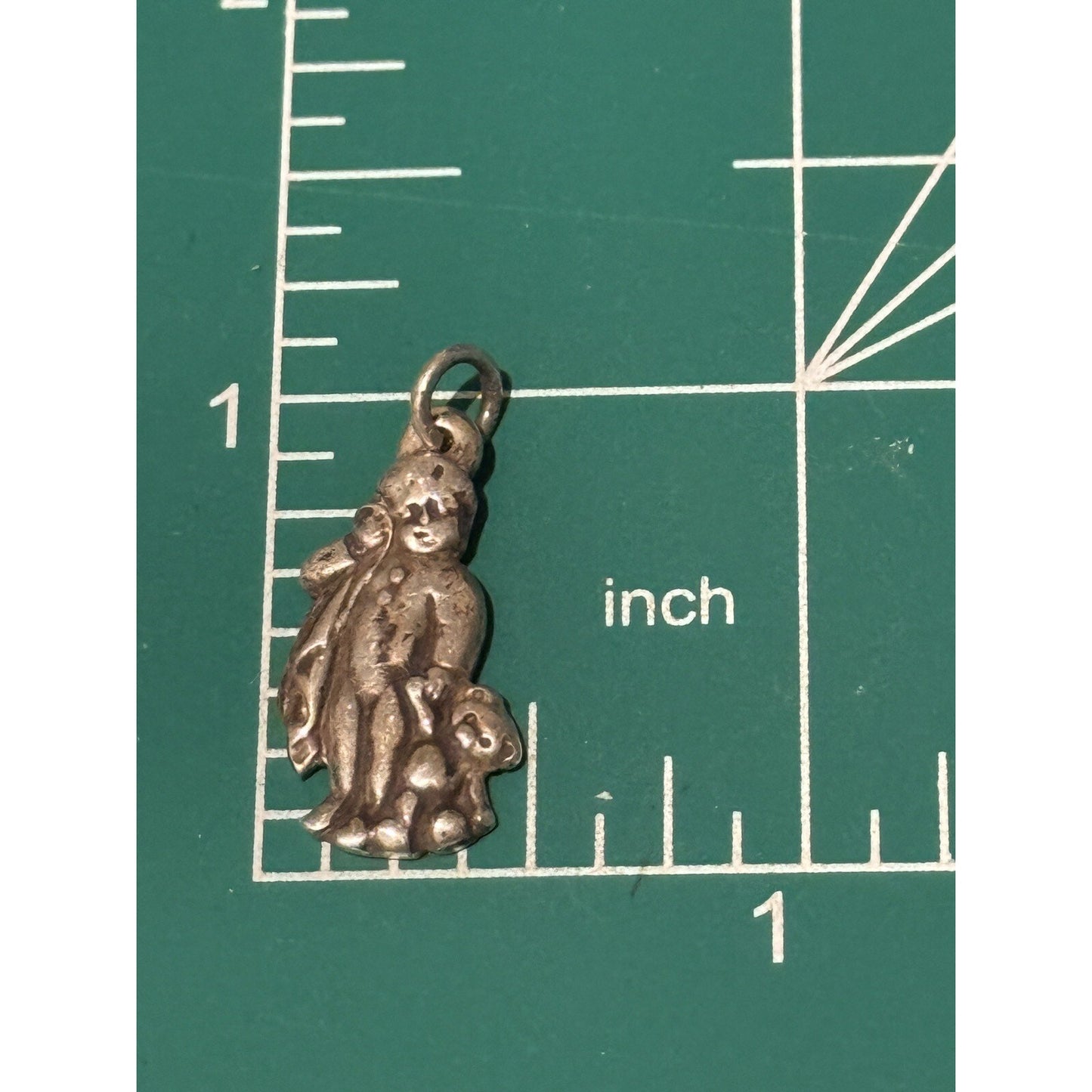 James Avery Retired Silver Boy With Blanket And Bear Charm Pre-Owned