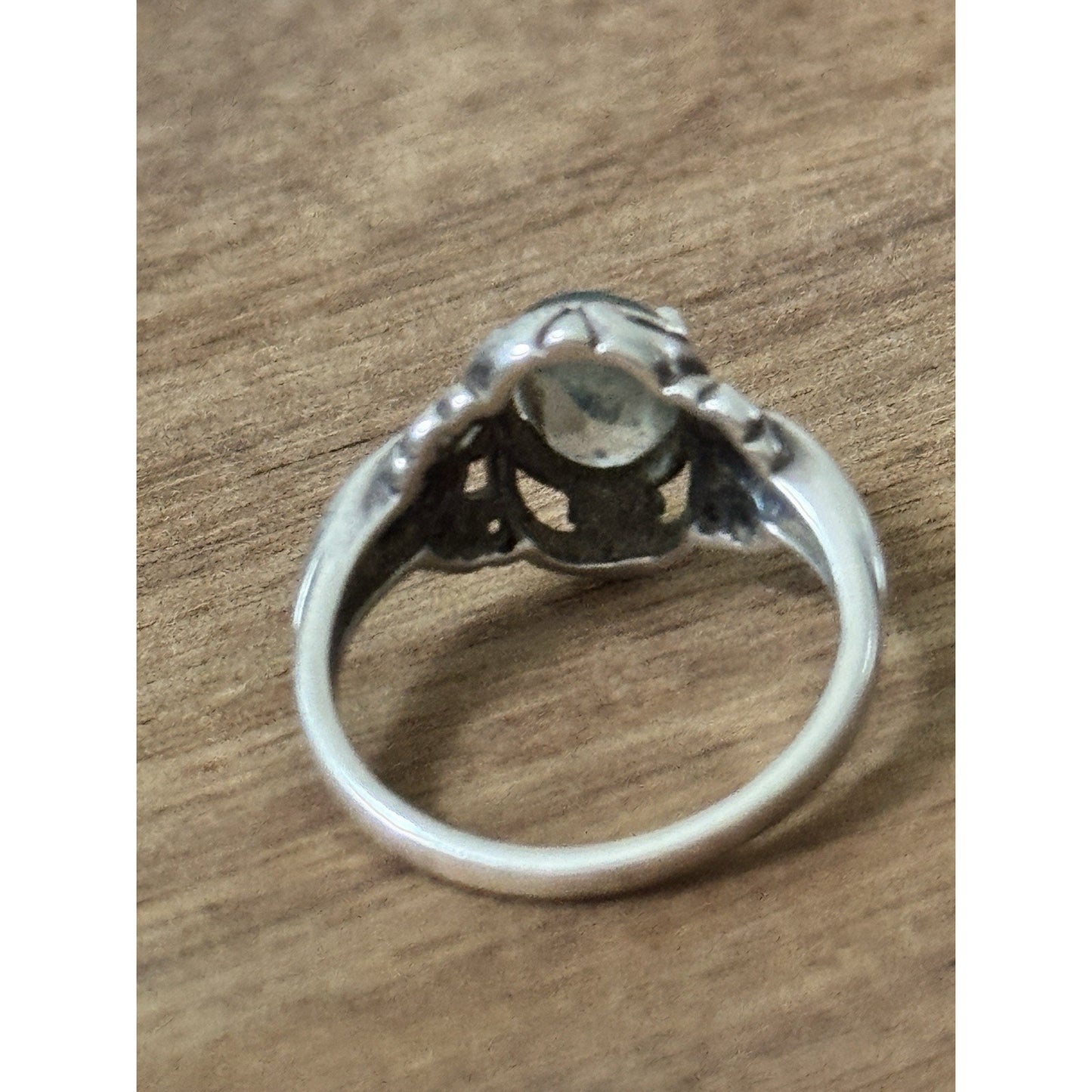 Vintage Blue Topaz Sterling Silver Ring By KABANA Size 6