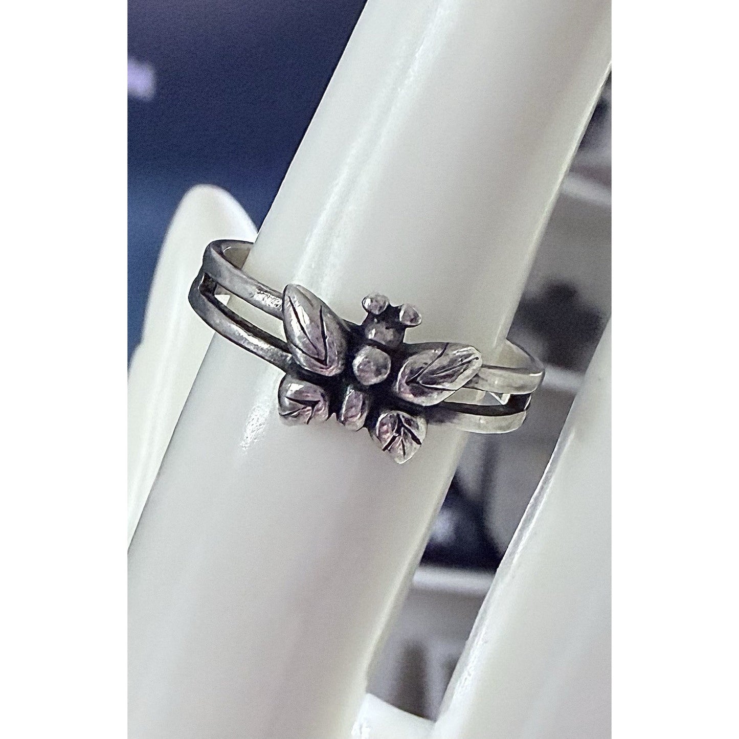 Vintage Charles Miller Sterling Silver Butterfly Ring Signed 925 © CM Size 7