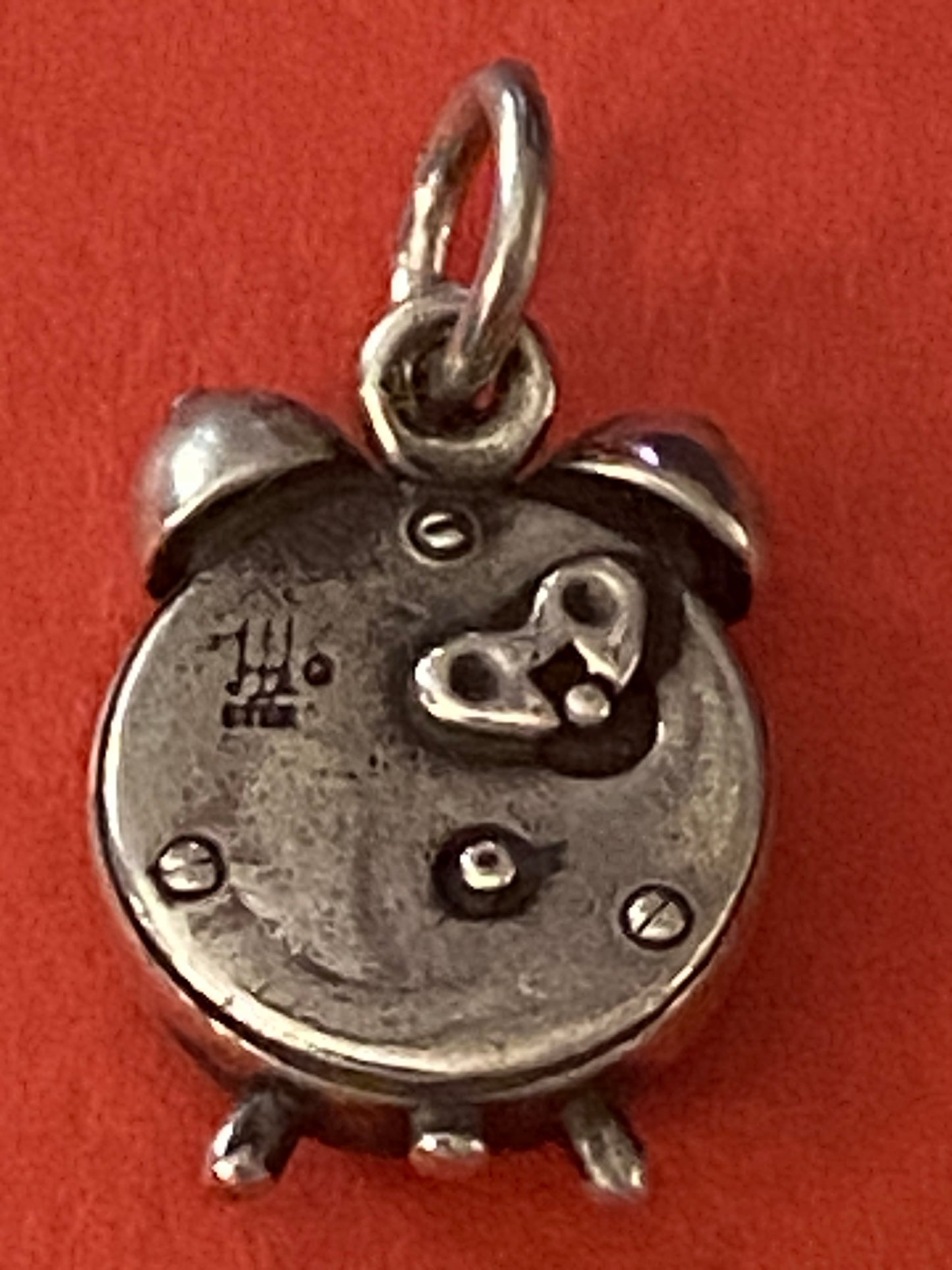 Pre Owned James Avery Retired 3D Silver Alarm Clock Super Cute and Detailed!!