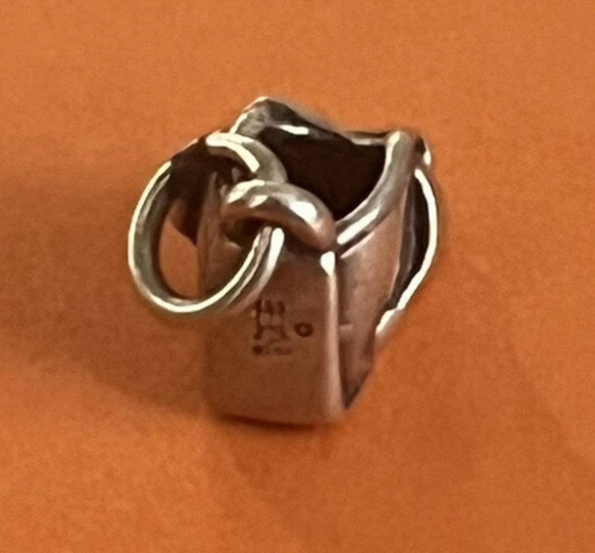 Preowned James Avery Retired Sterling Silver 3D Baby Shoe Bootie Charm