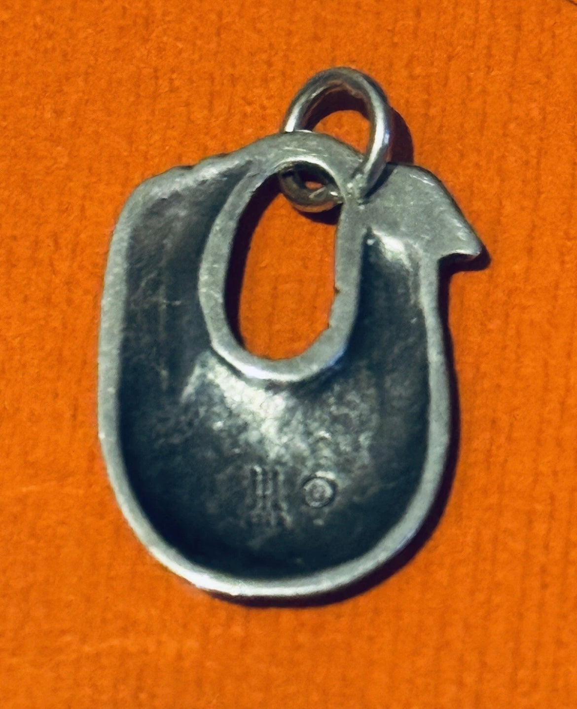 Preowned James Avery Retired Rare Silver Vintage Bird Charm