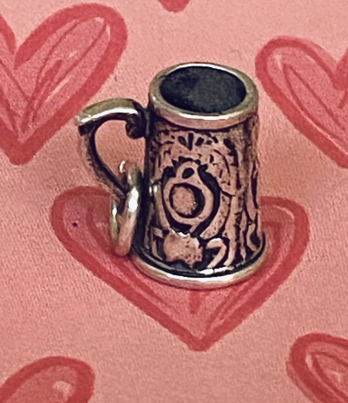 Preowned James Avery Retired Rare HTF Silver Beer Stein Charm