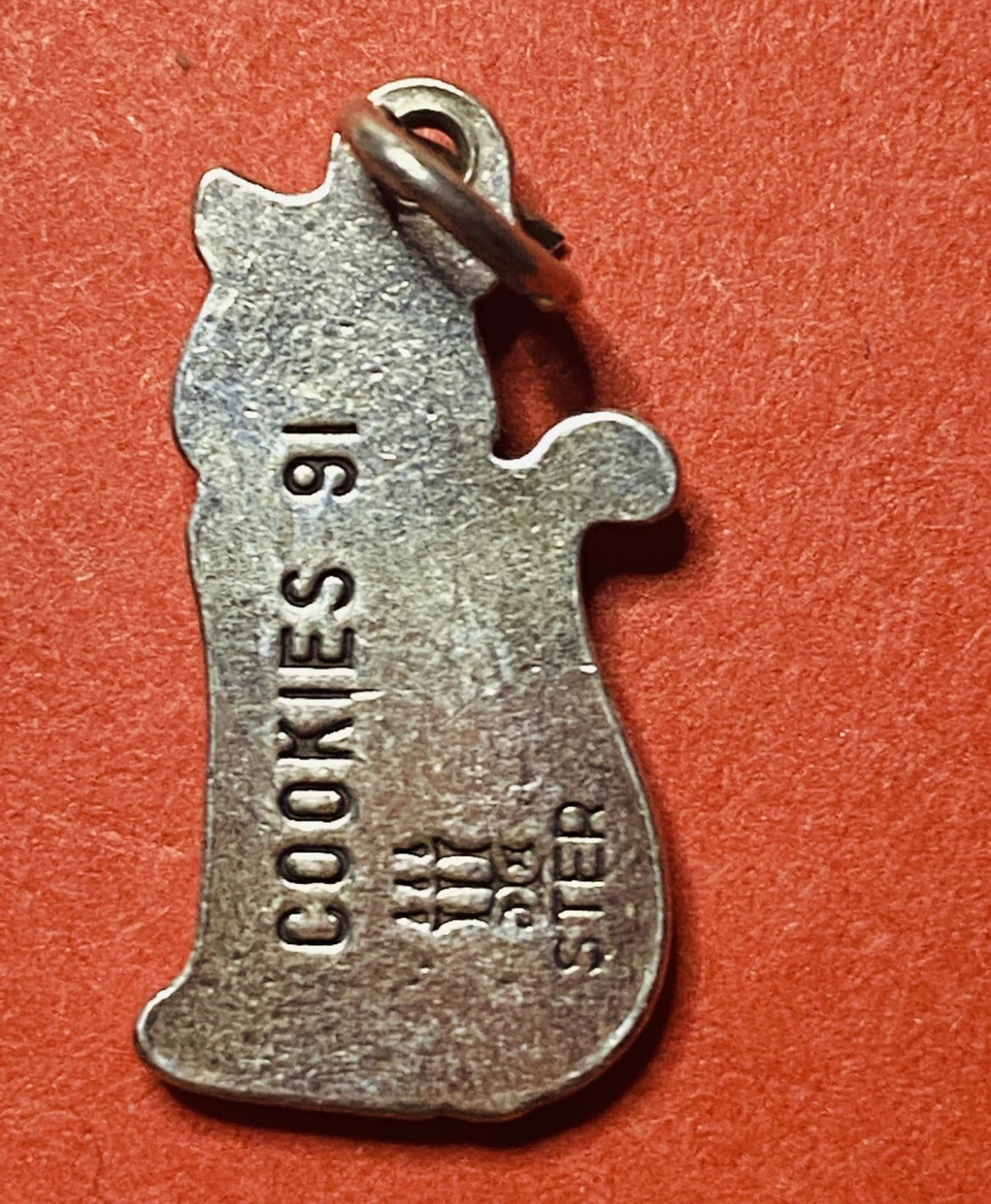 Preowned James Avery Retired Silver Girl Scout Cookies 1991 Cheetah Charm