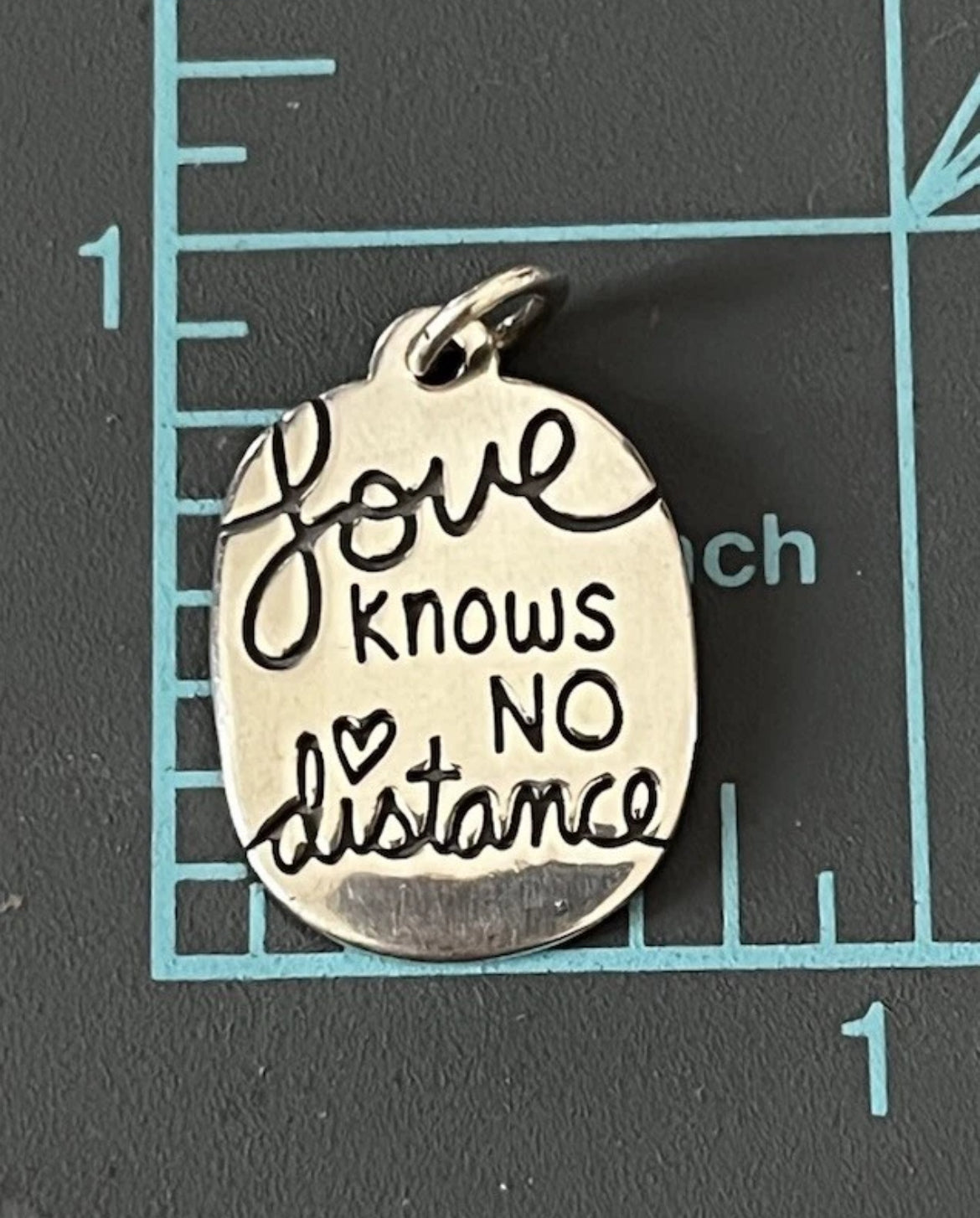 Brand New James Avery Retired Silver Love Knows No Distance Charm In Box