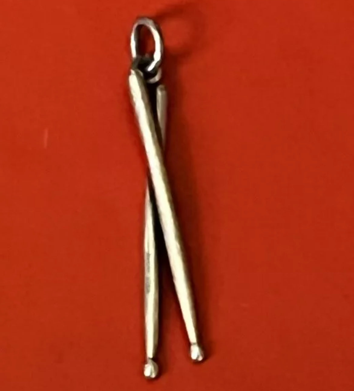 Preowned James Avery Retired Sterling Silver Drumsticks Charm