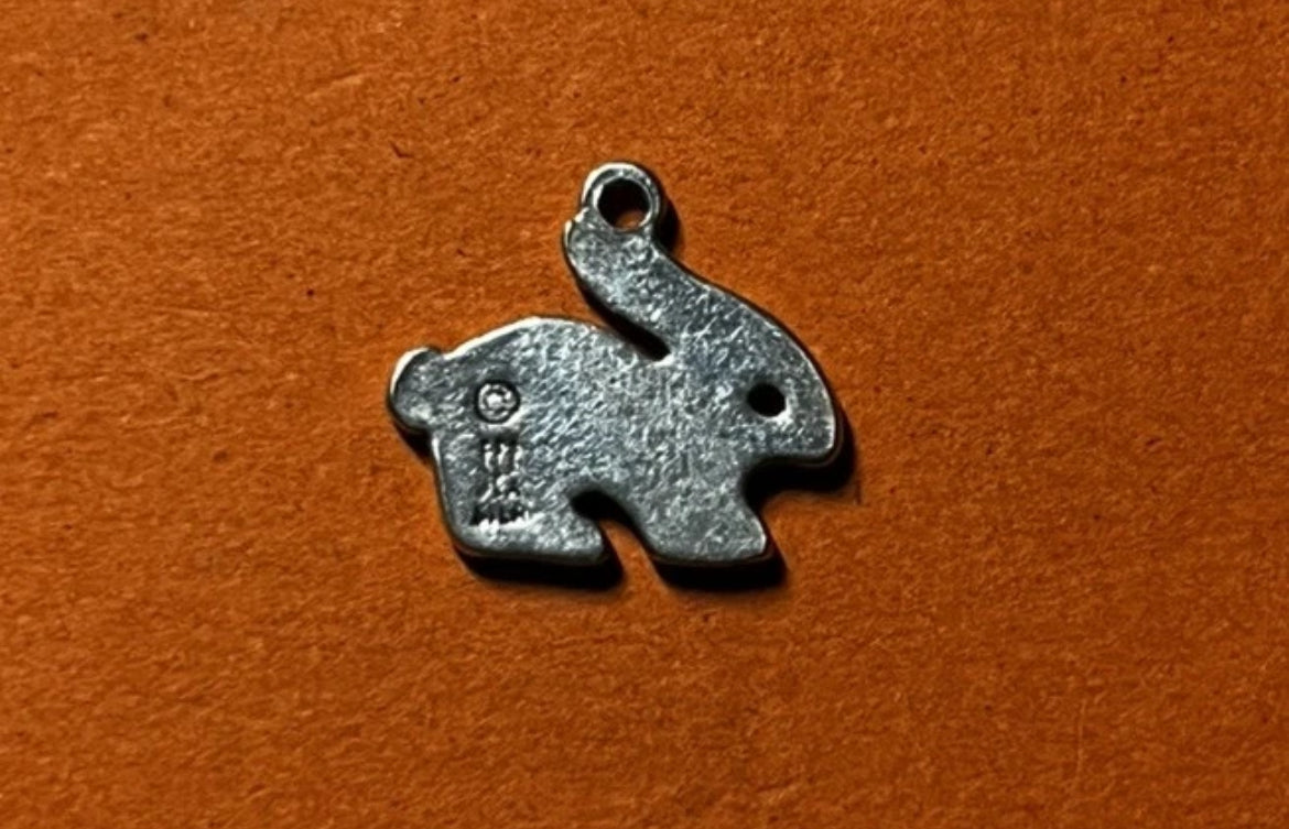 Preowned James Avery Retired Silver Bunny Charm