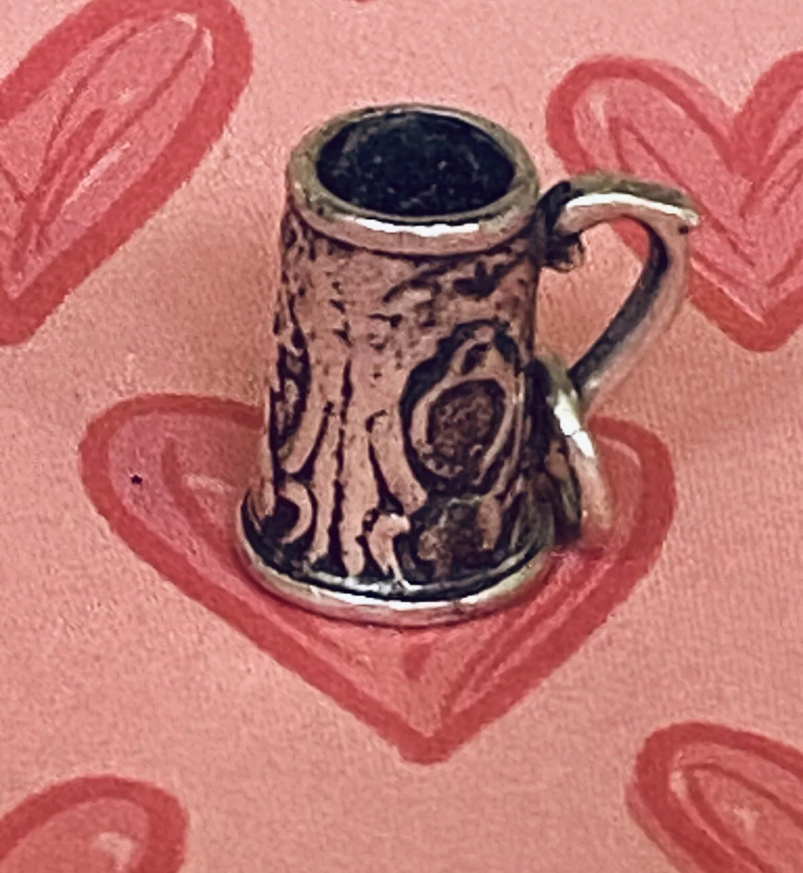 Preowned James Avery Retired Rare HTF Silver Beer Stein Charm