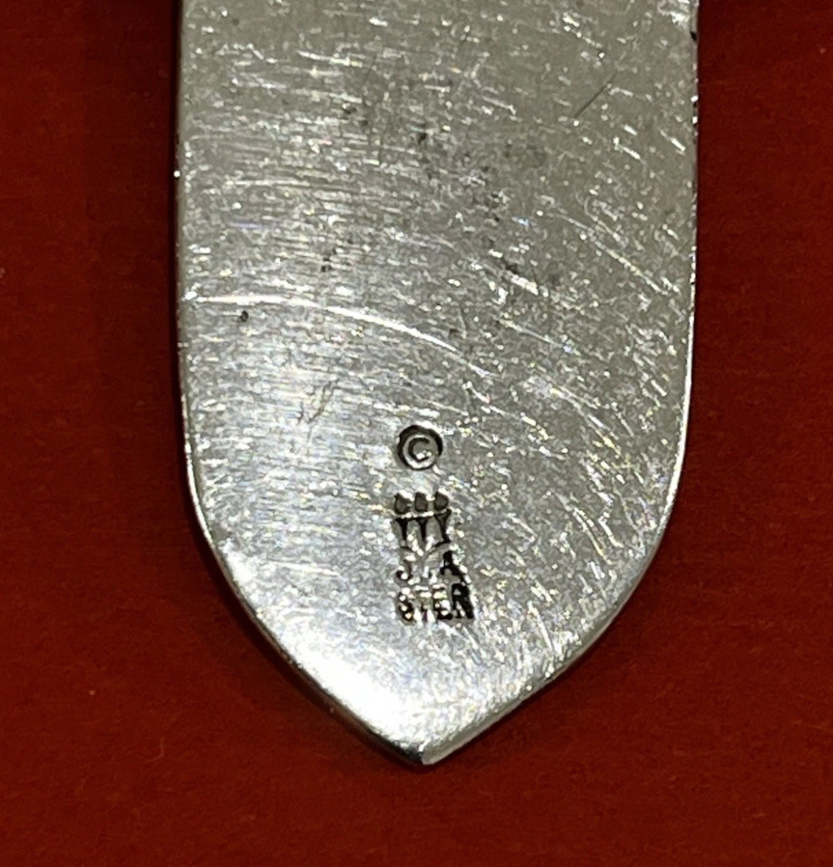 Preowned James Avery Retired Silver Adoremus Floral Cross Pendant 2"