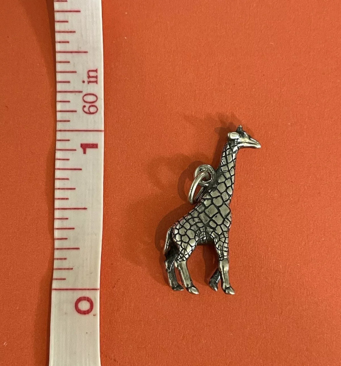 Preowned James Avery Retired Silver Giraffe Charm