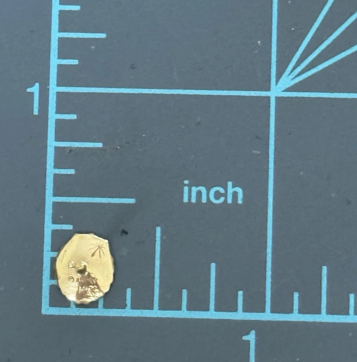 Preowned James Avery Retired 14k Gold Sea Shell Stud Earrings w/ Box & Pouch NO BACKS