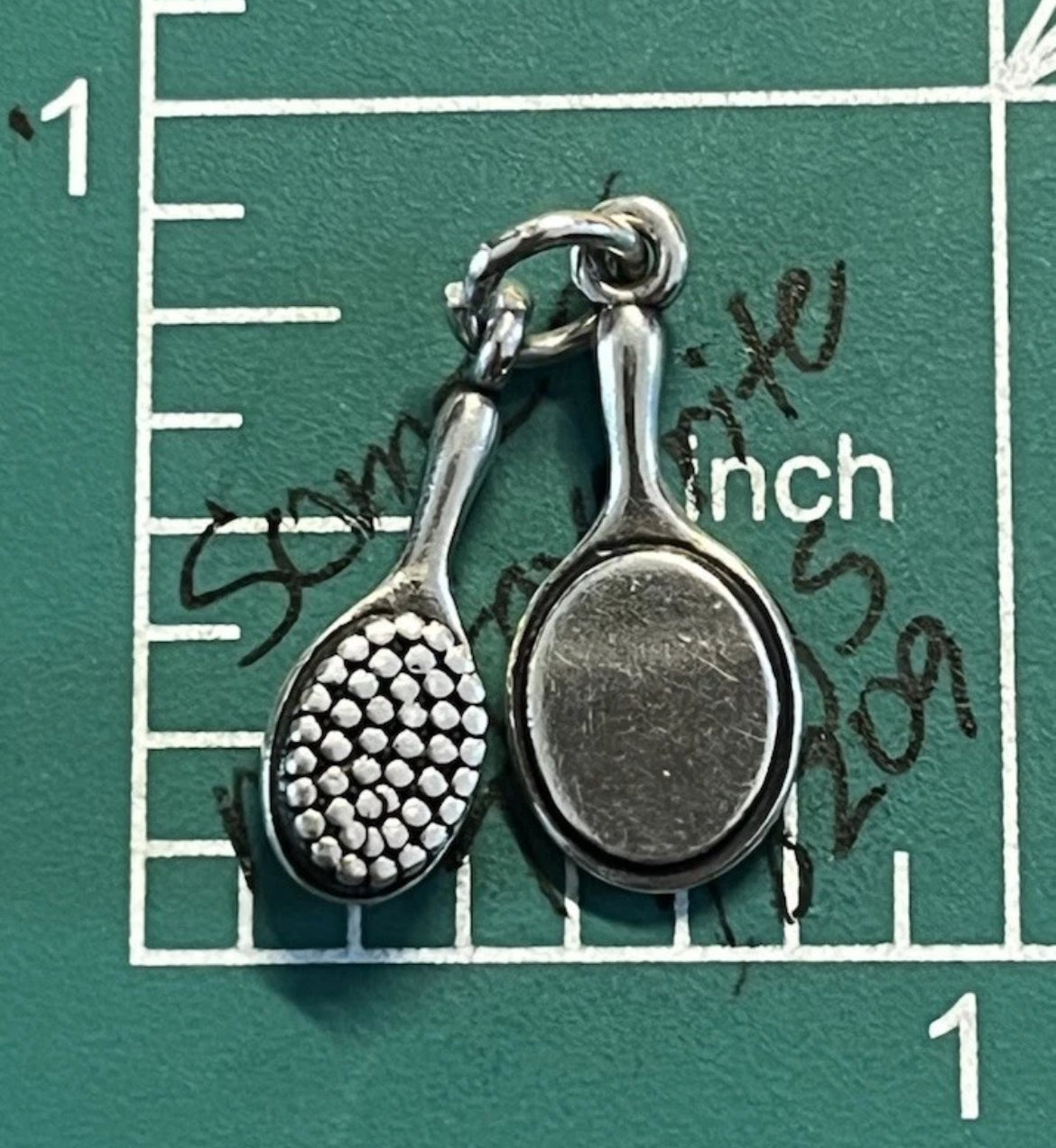 Preowned James Avery Retired Silver Brush And Mirror Charm Excellent Condition!