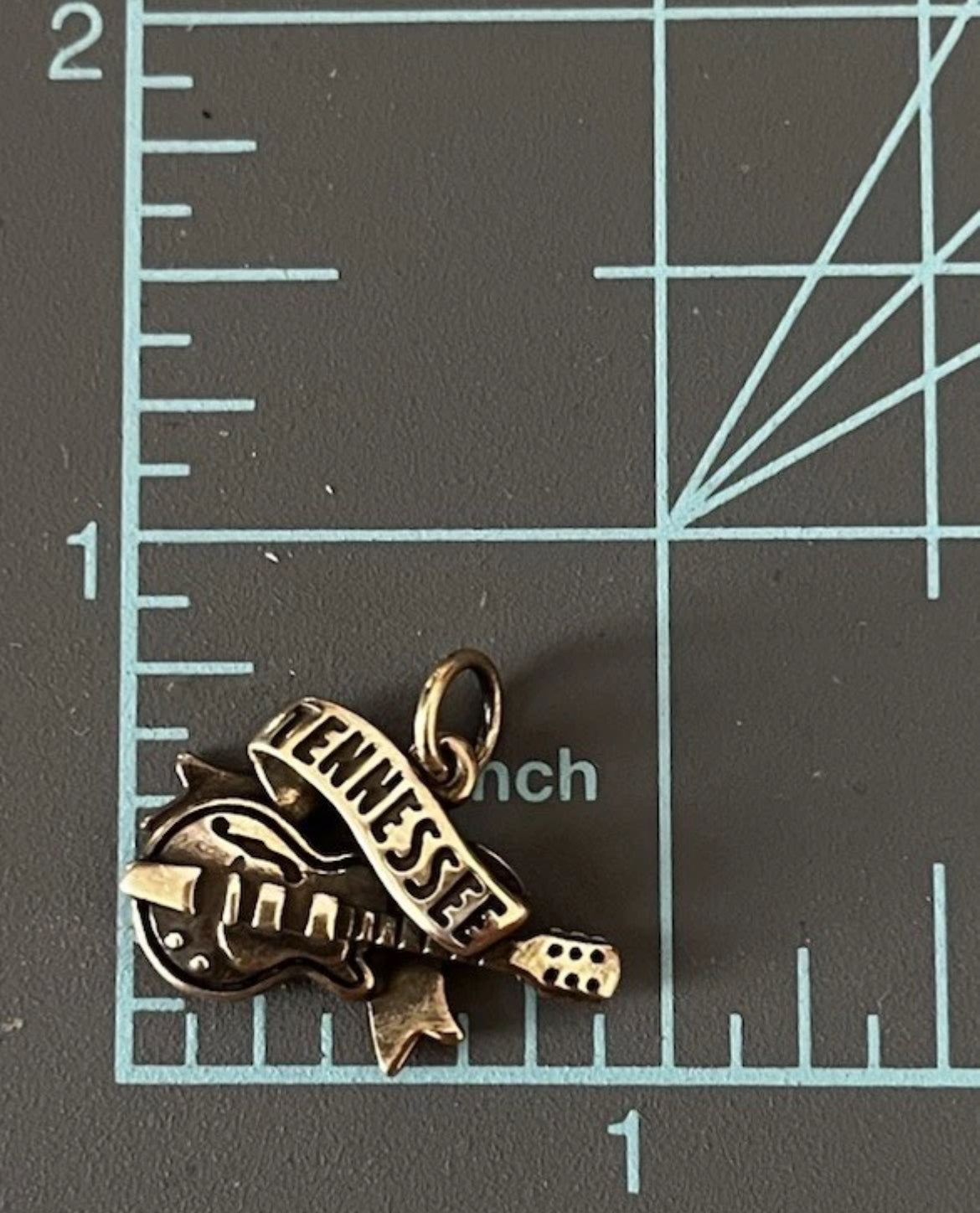 Preowned James Avery Retired Sterling Silver Tennessee Country Guitar Charm
