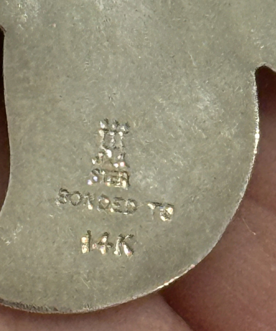 Preowned James Avery Retired RARE 14k Gold and Silver Sun Pendant