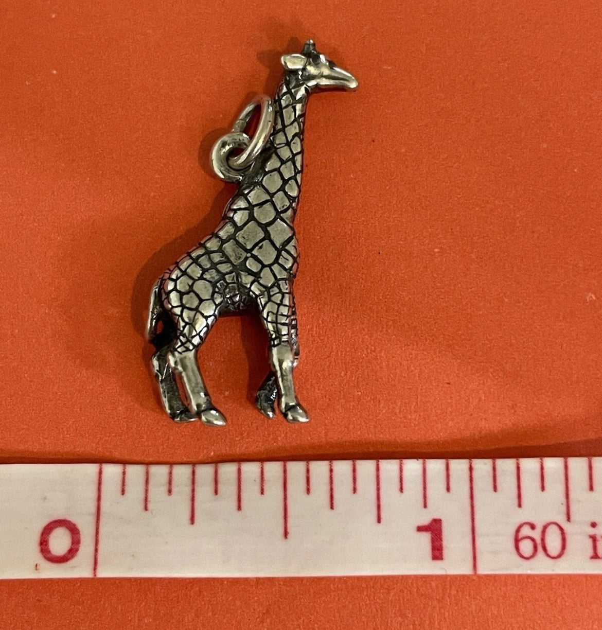 Preowned James Avery Retired Silver Giraffe Charm