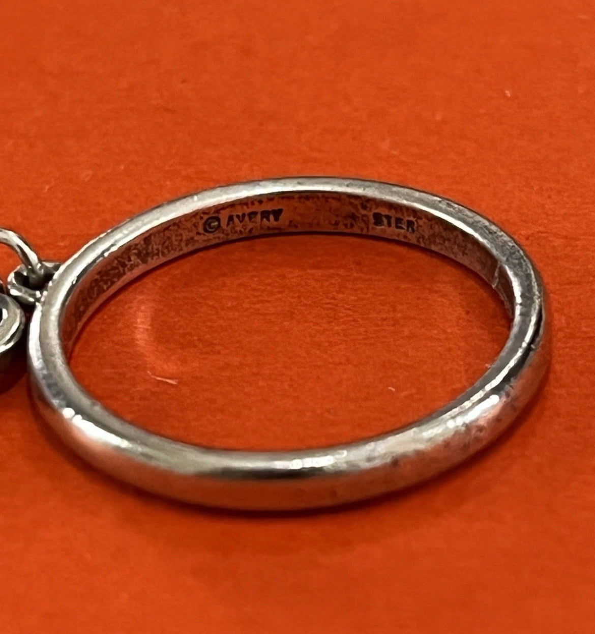 Preowned James Avery Retired Sterling Silver A&M Aggies Dangle Ring Size 8