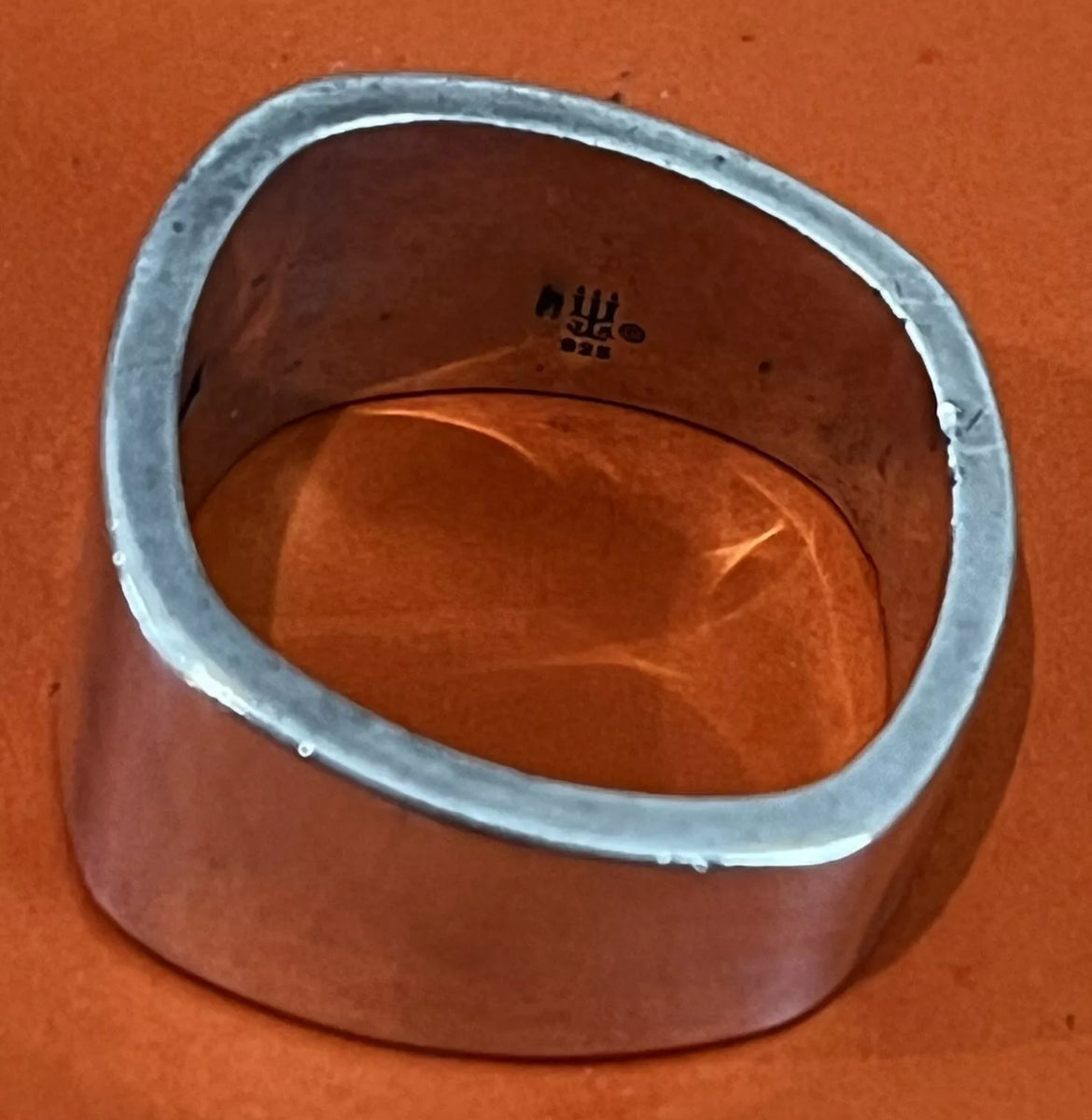 Preowned James Avery RARE Retired Sterling Silver Heavy Large Men’s Cross Ring Size 12.5