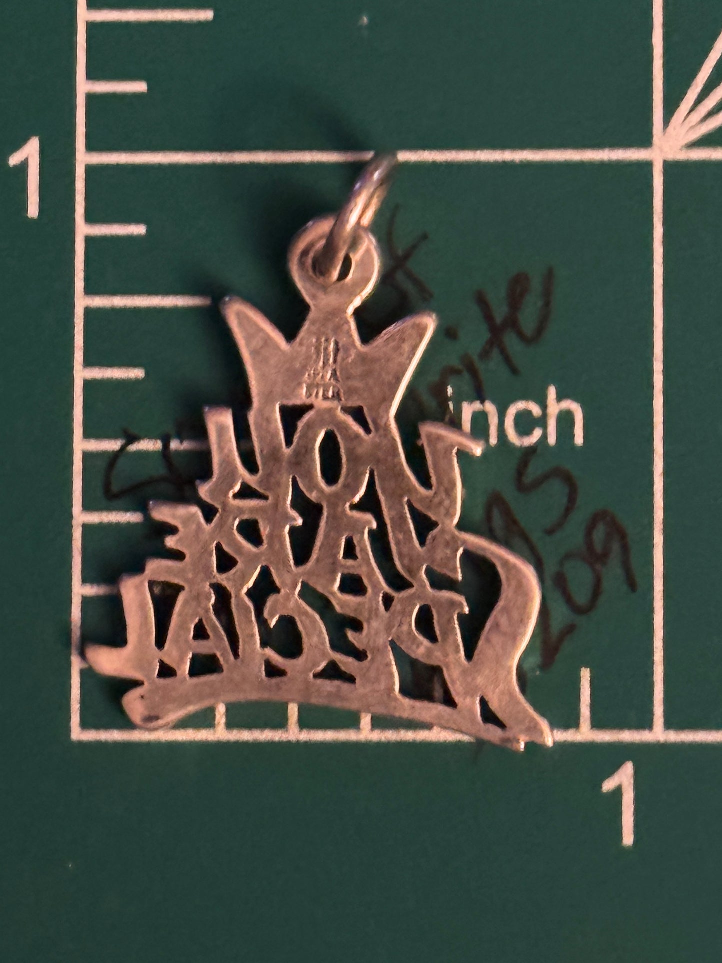 Preowned James Avery Retired Princess Crown YOU ARE SPECIAL Silver Charm / Pendant w/box