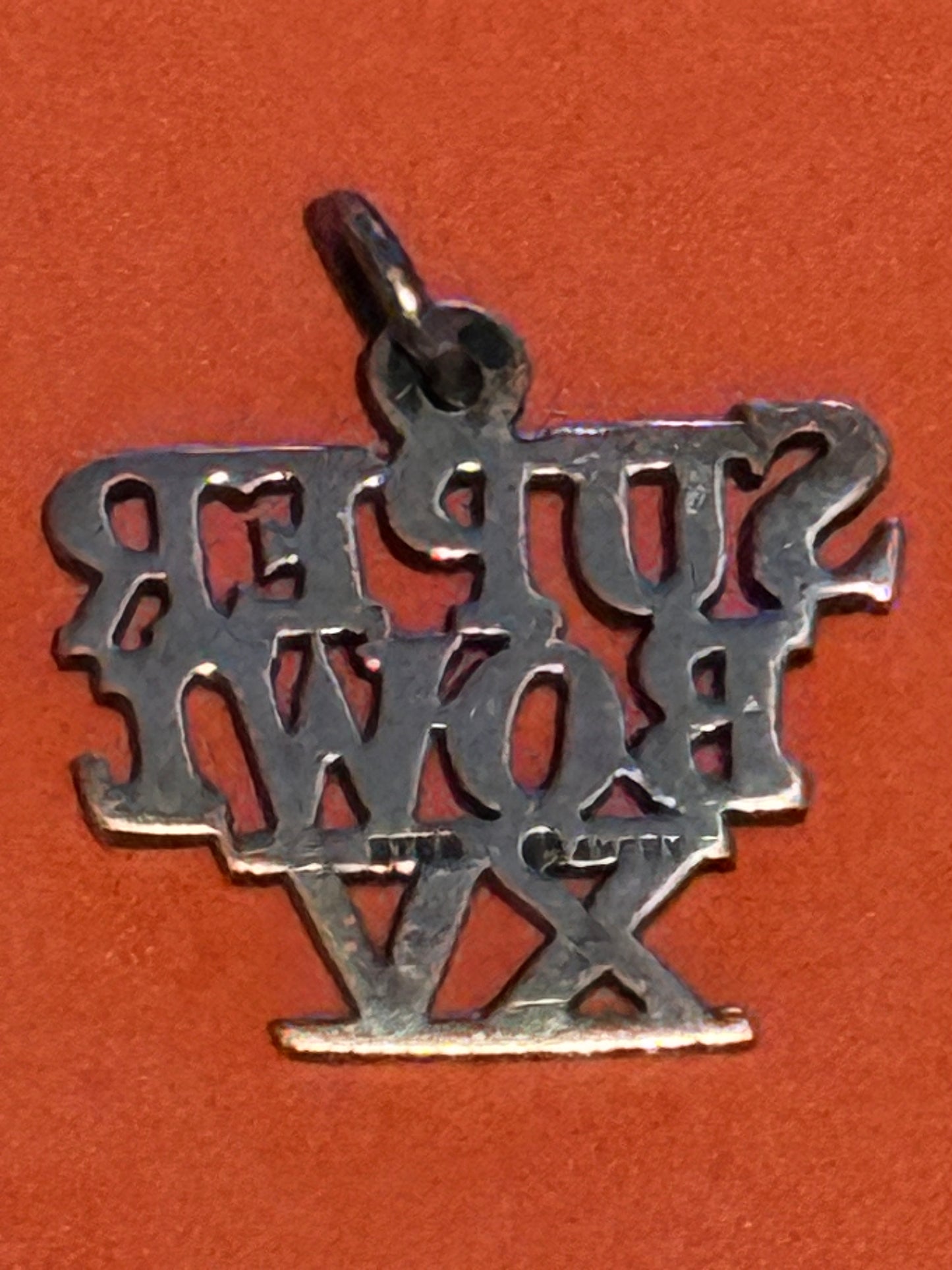 Pre Owned James Avery Retired RARE 1981 Super Bowl XV Raiders vs Eagles Silver Charm