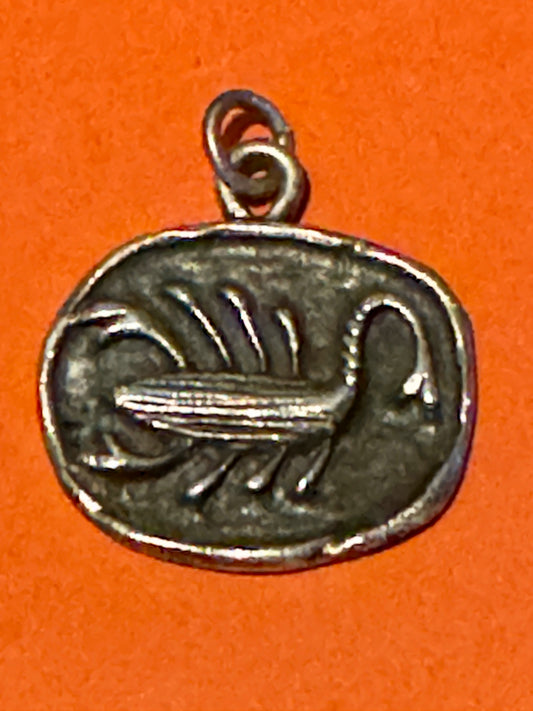 Pre Owned Vintage James Avery Retired RARE Silver Abstract Scorpio Zodiac Pendant Hard to Find!
