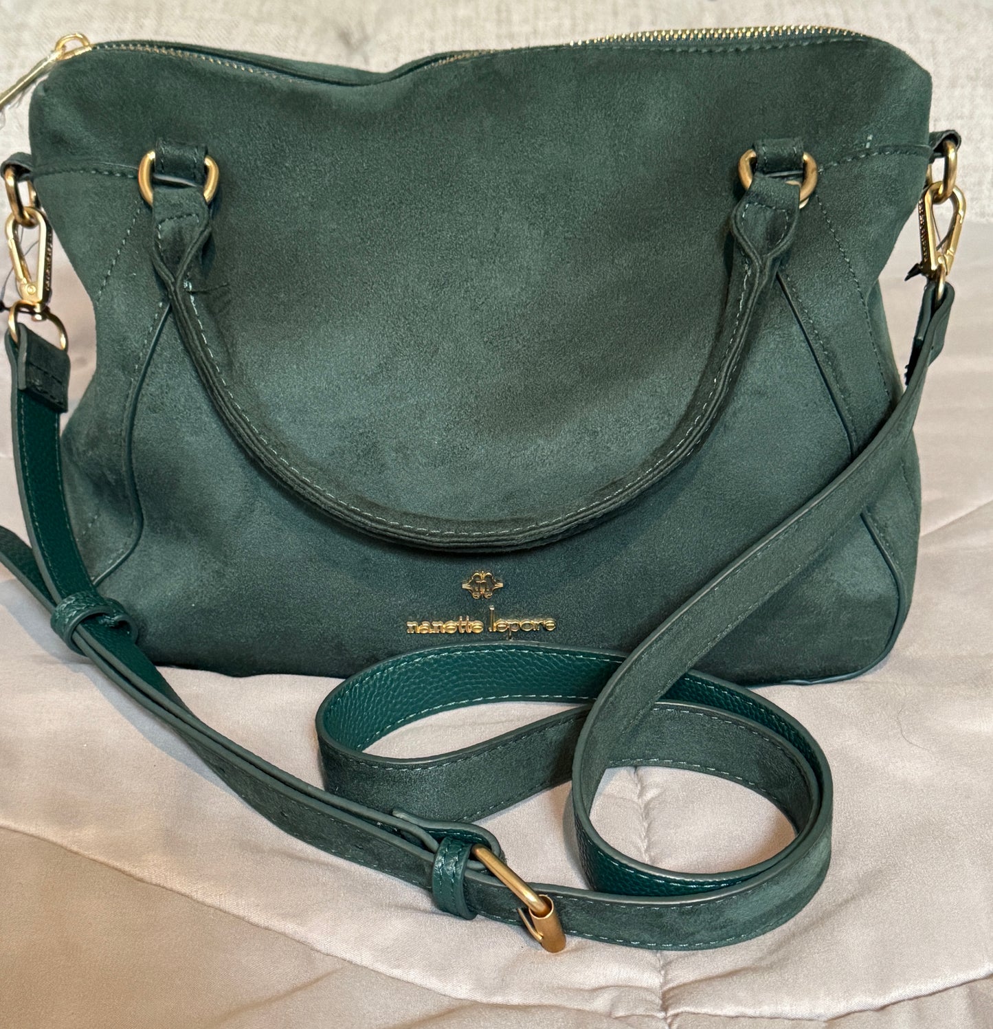 Nanette Lepore Clarisa Rainforest Green Satchel Purse Handbag