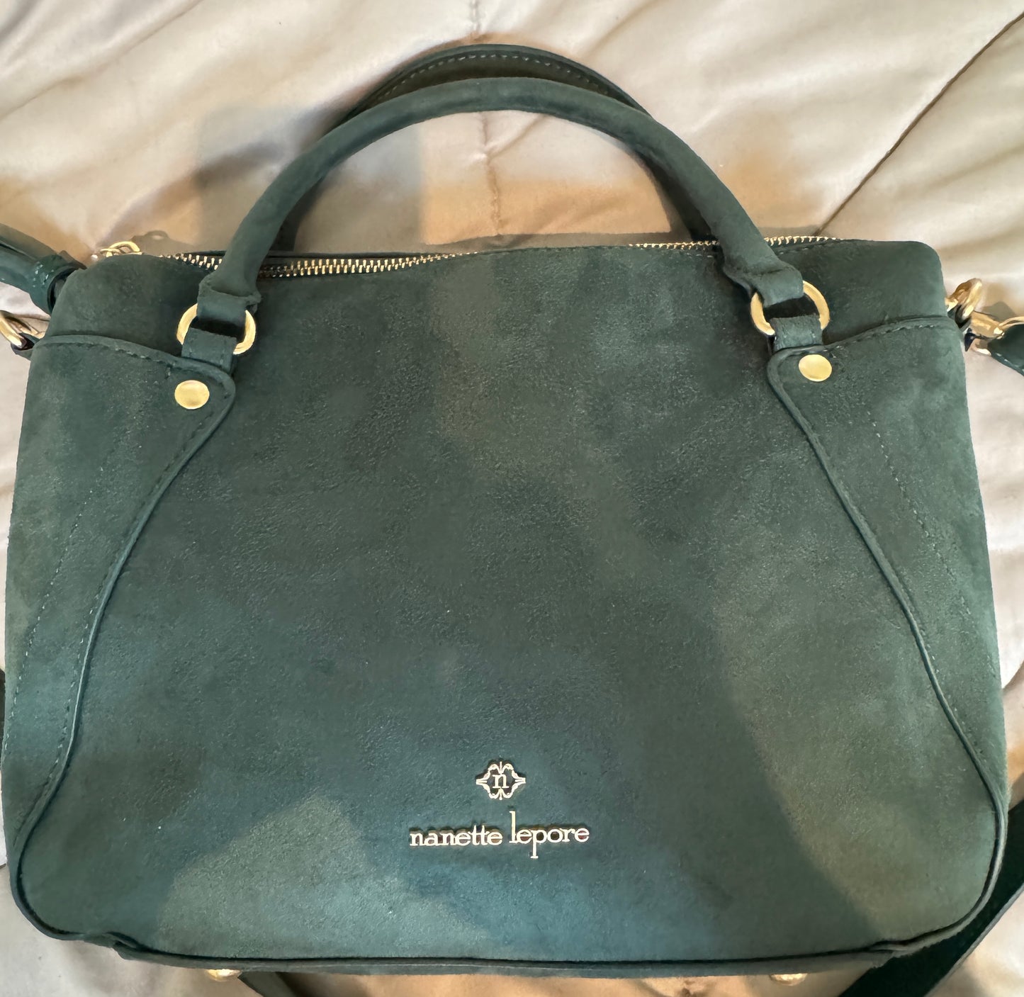 Nanette Lepore Clarisa Rainforest Green Satchel Purse Handbag